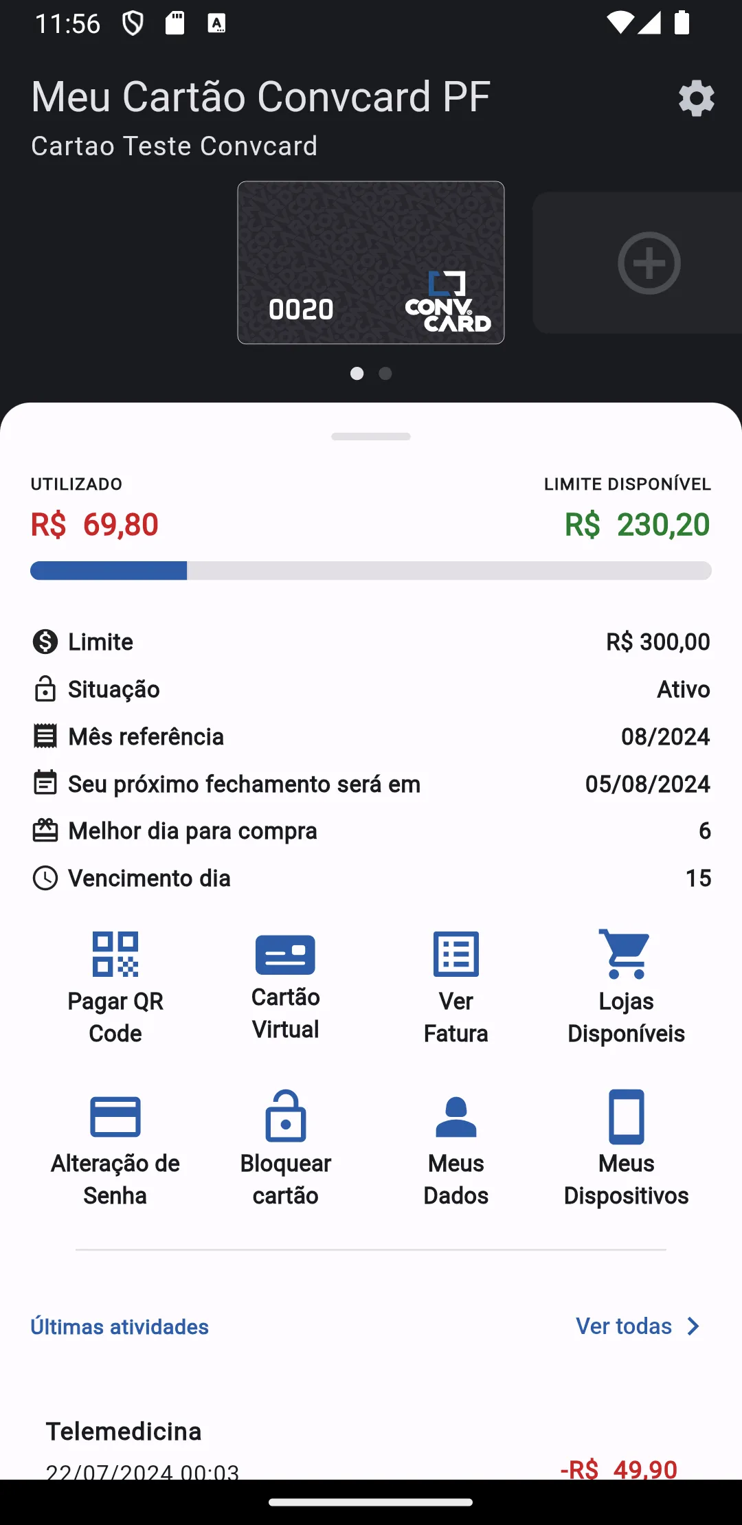 Meu Cartão Pessoa Física | Indus Appstore | Screenshot