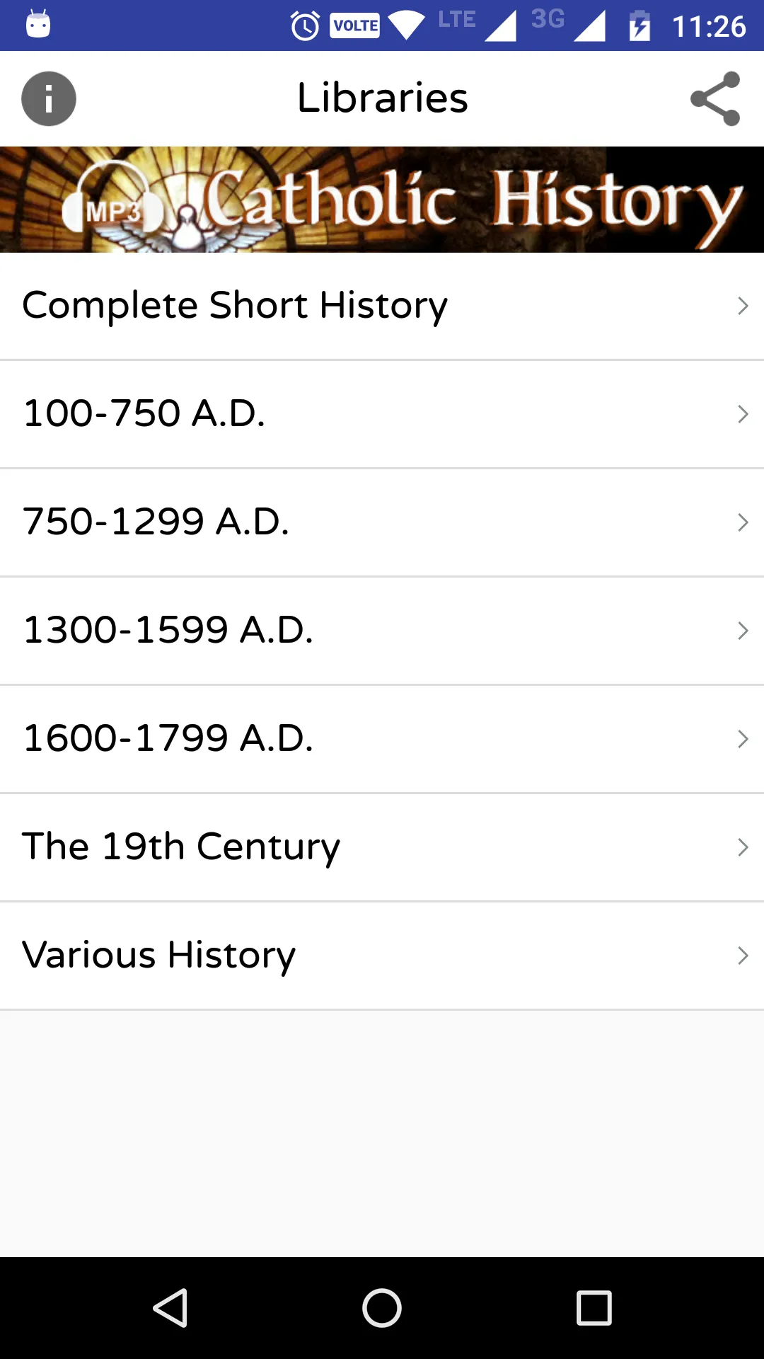 Catholic History Audio Talks | Indus Appstore | Screenshot