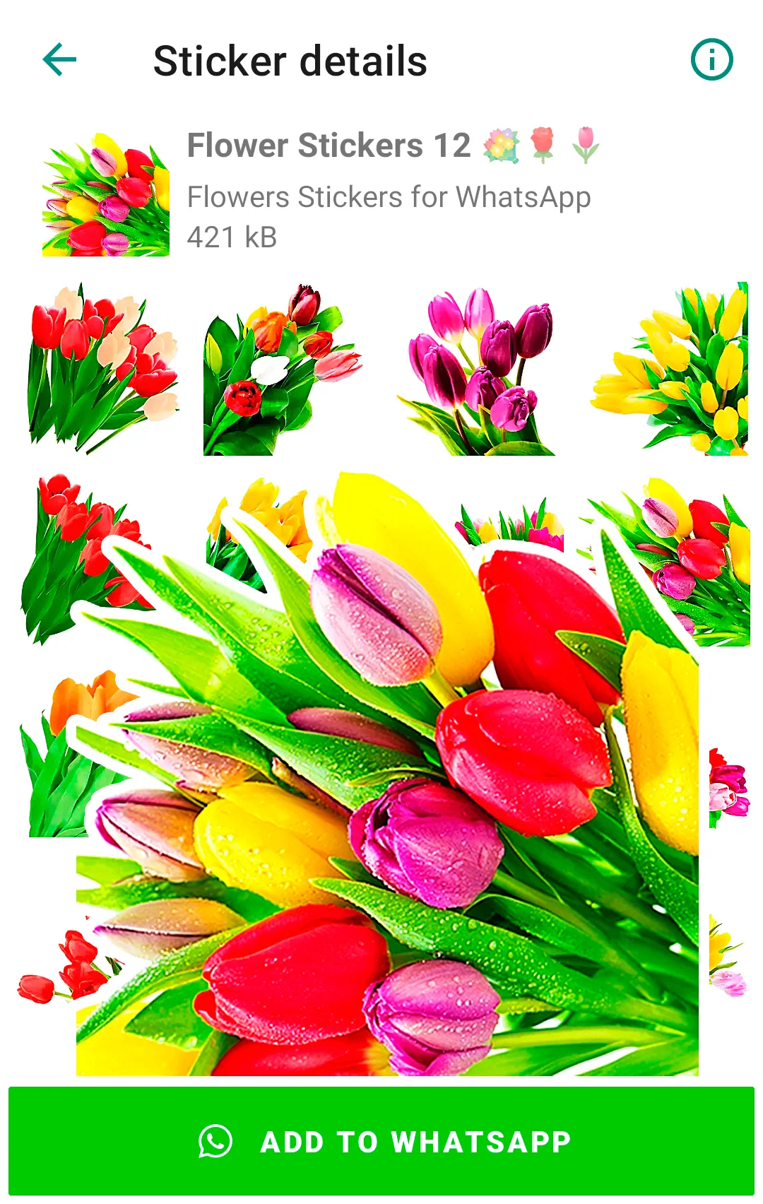 Flowers Stickers for WhatsApp | Indus Appstore | Screenshot