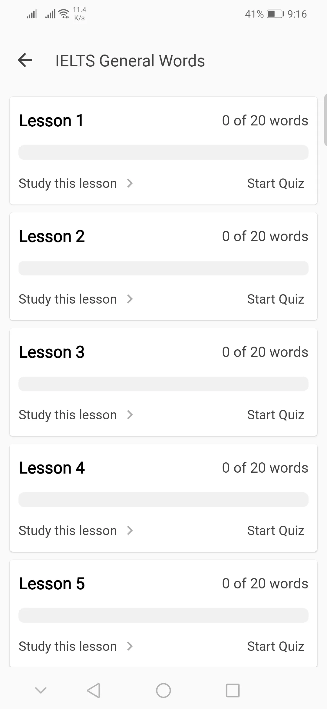 IELTS Vocabulary Learn & Test | Indus Appstore | Screenshot