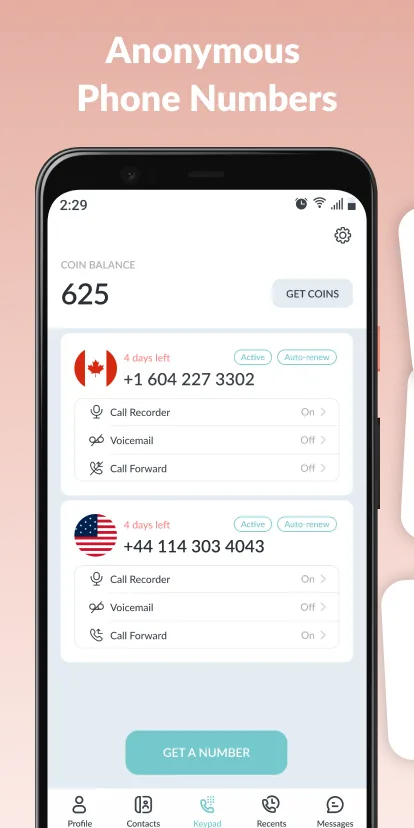 Number2Go: Second Phone Number | Indus Appstore | Screenshot