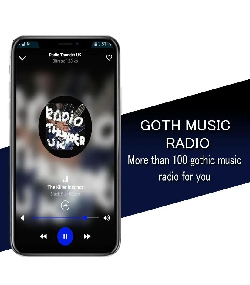 Goth Music Radio | Indus Appstore | Screenshot