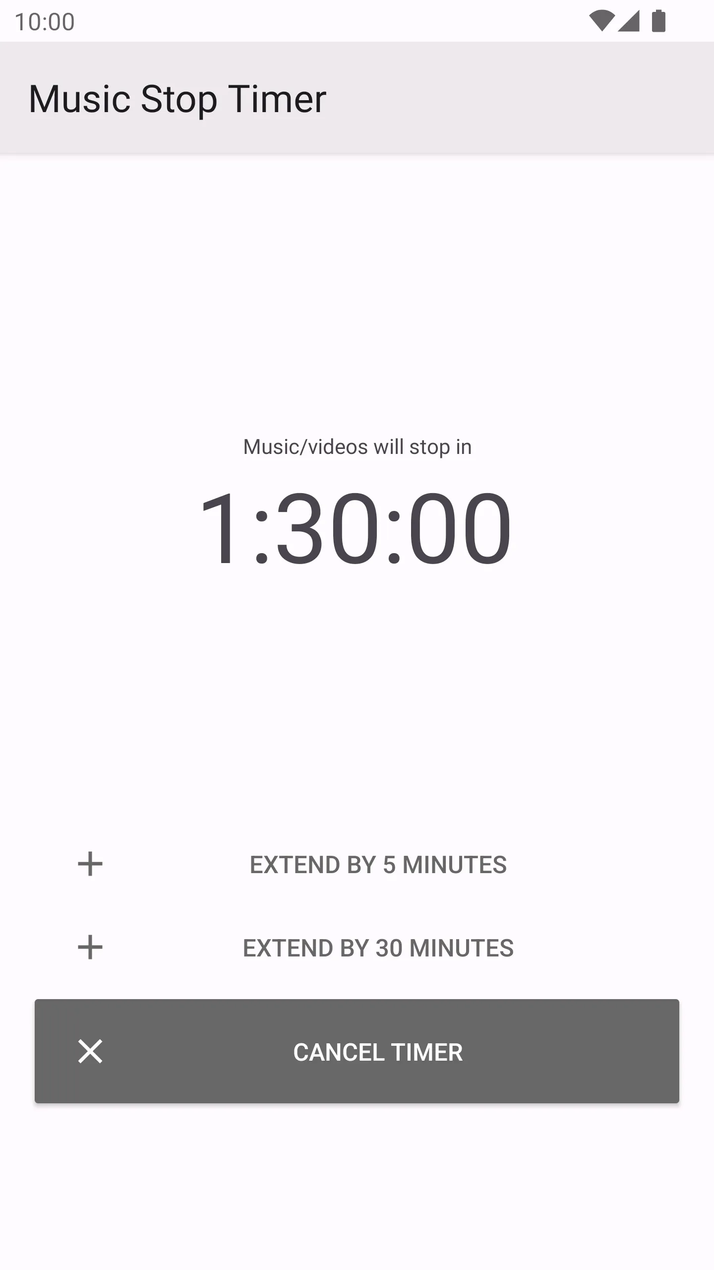 Music Stop Timer (Sleep Timer) | Indus Appstore | Screenshot