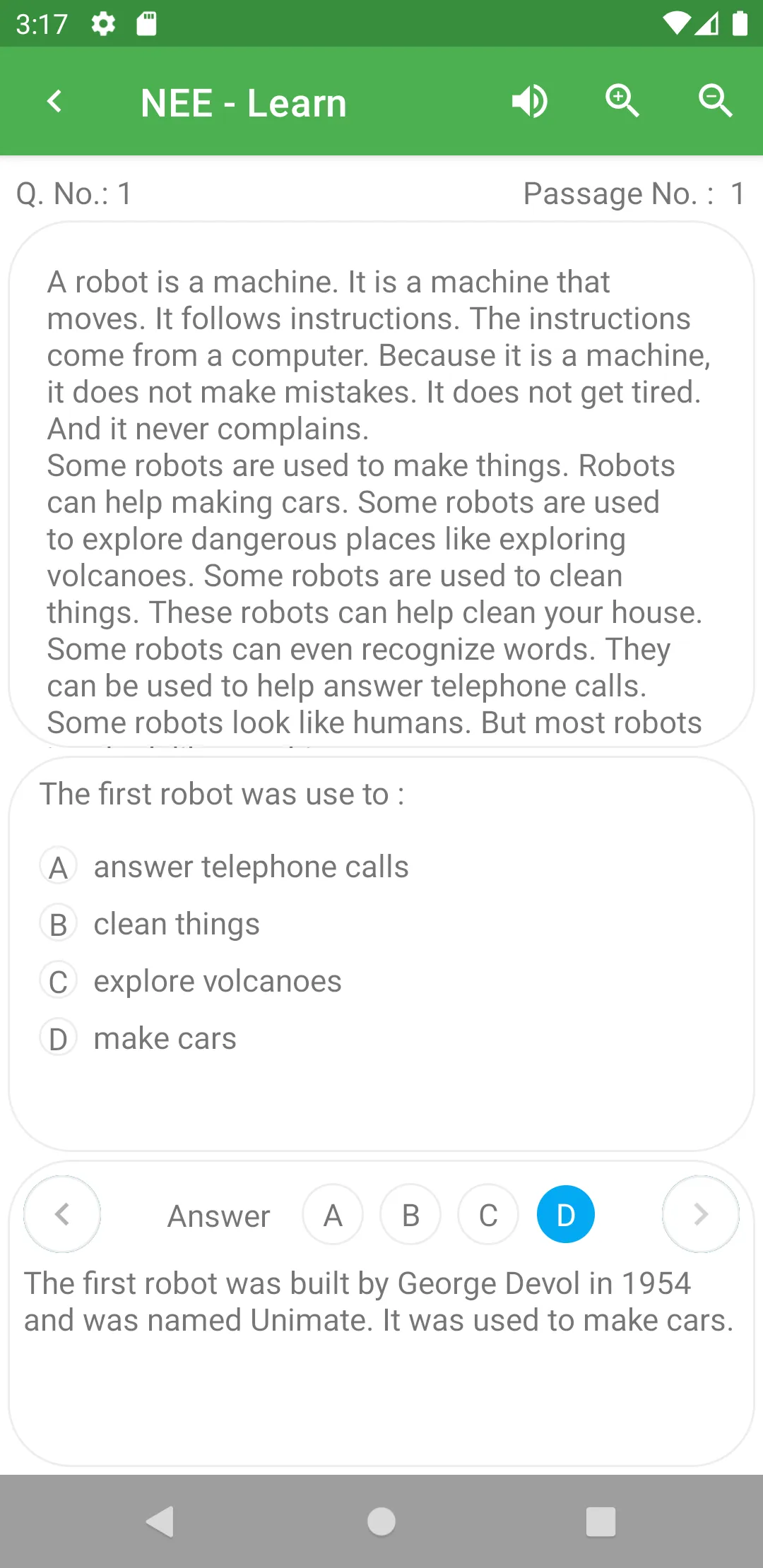 NEE (Navodaya Entrance Exam) | Indus Appstore | Screenshot