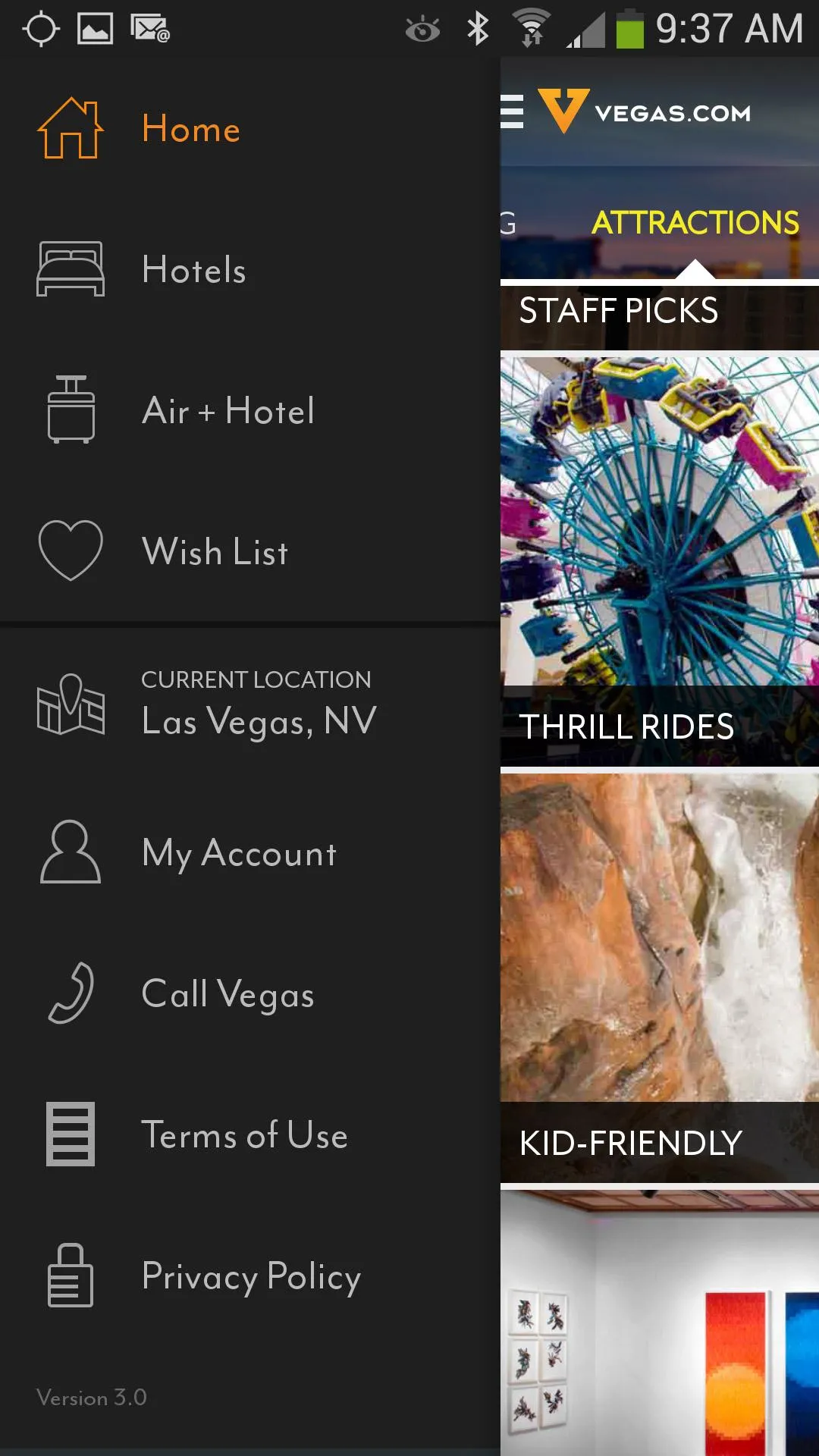 Vegas.com | Indus Appstore | Screenshot