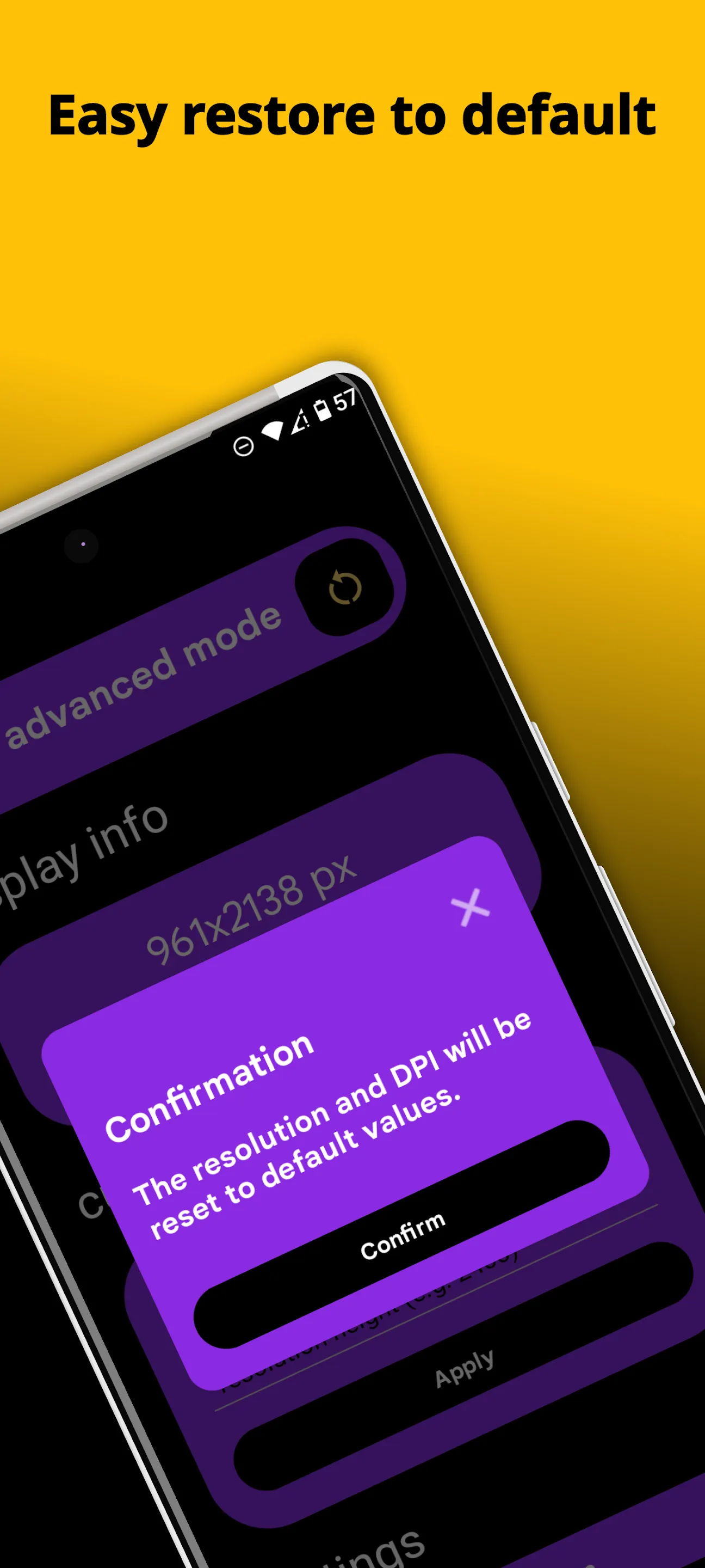Resolution DPI Changer NO ROOT | Indus Appstore | Screenshot
