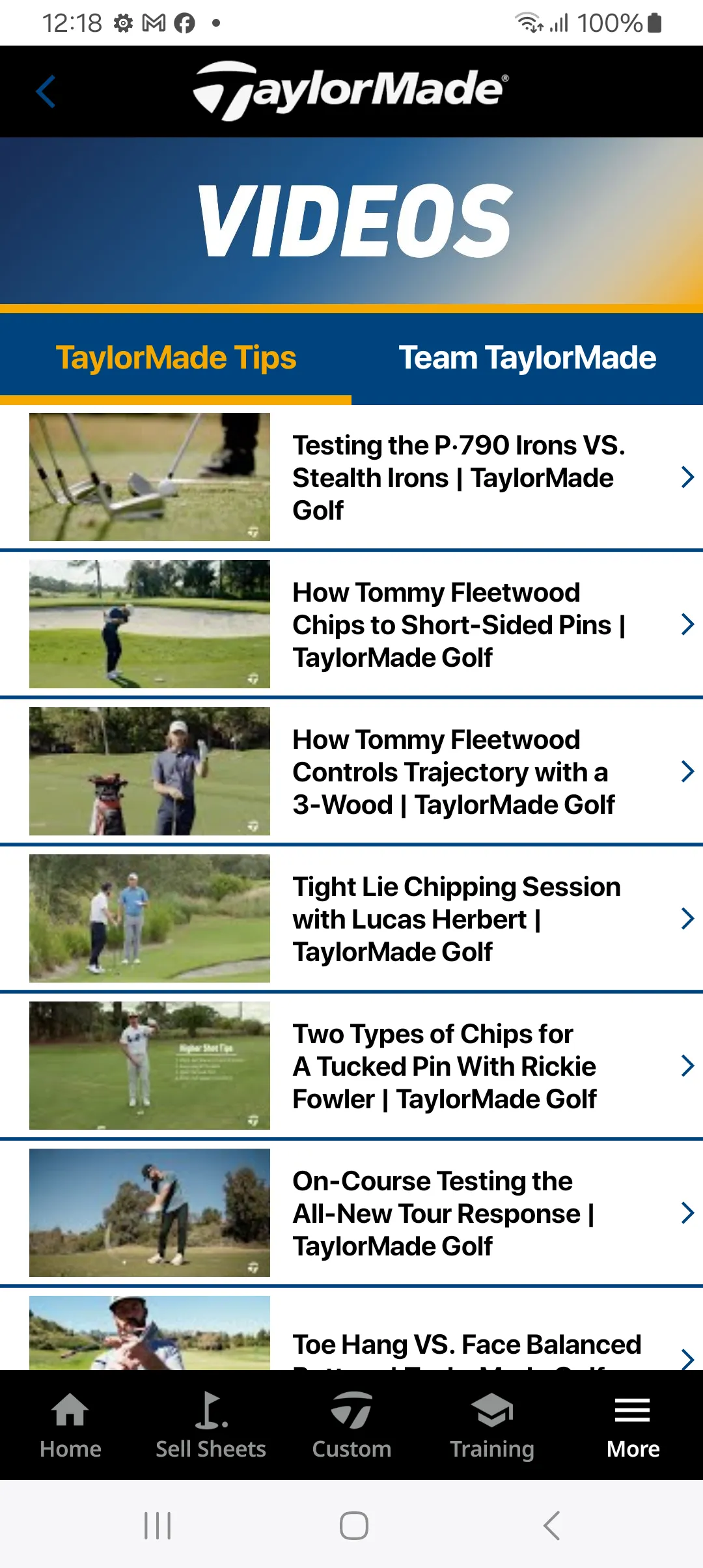 TaylorMade Golf Industry Pro | Indus Appstore | Screenshot