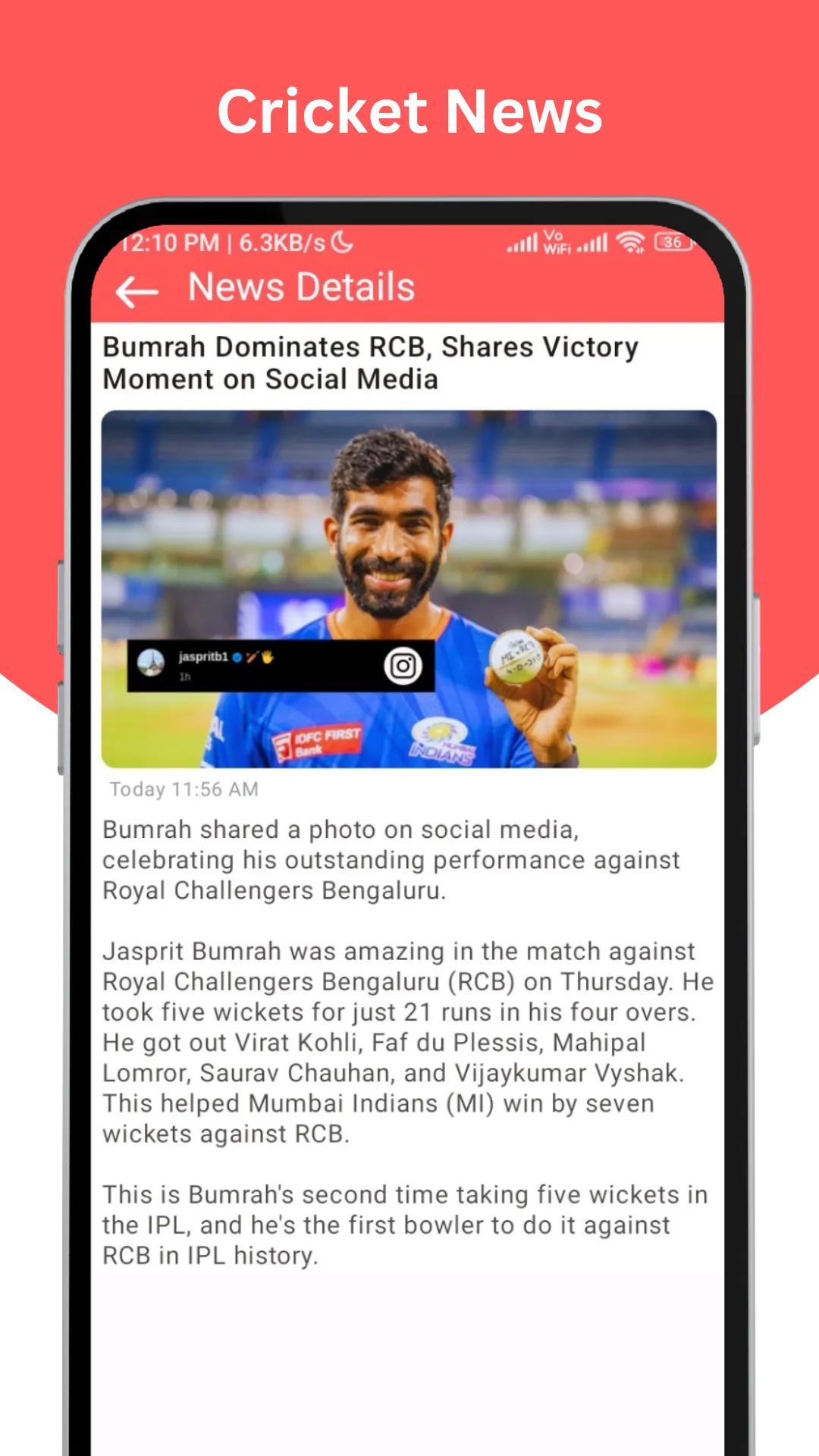 CricDash -Live Cricket Score | Indus Appstore | Screenshot