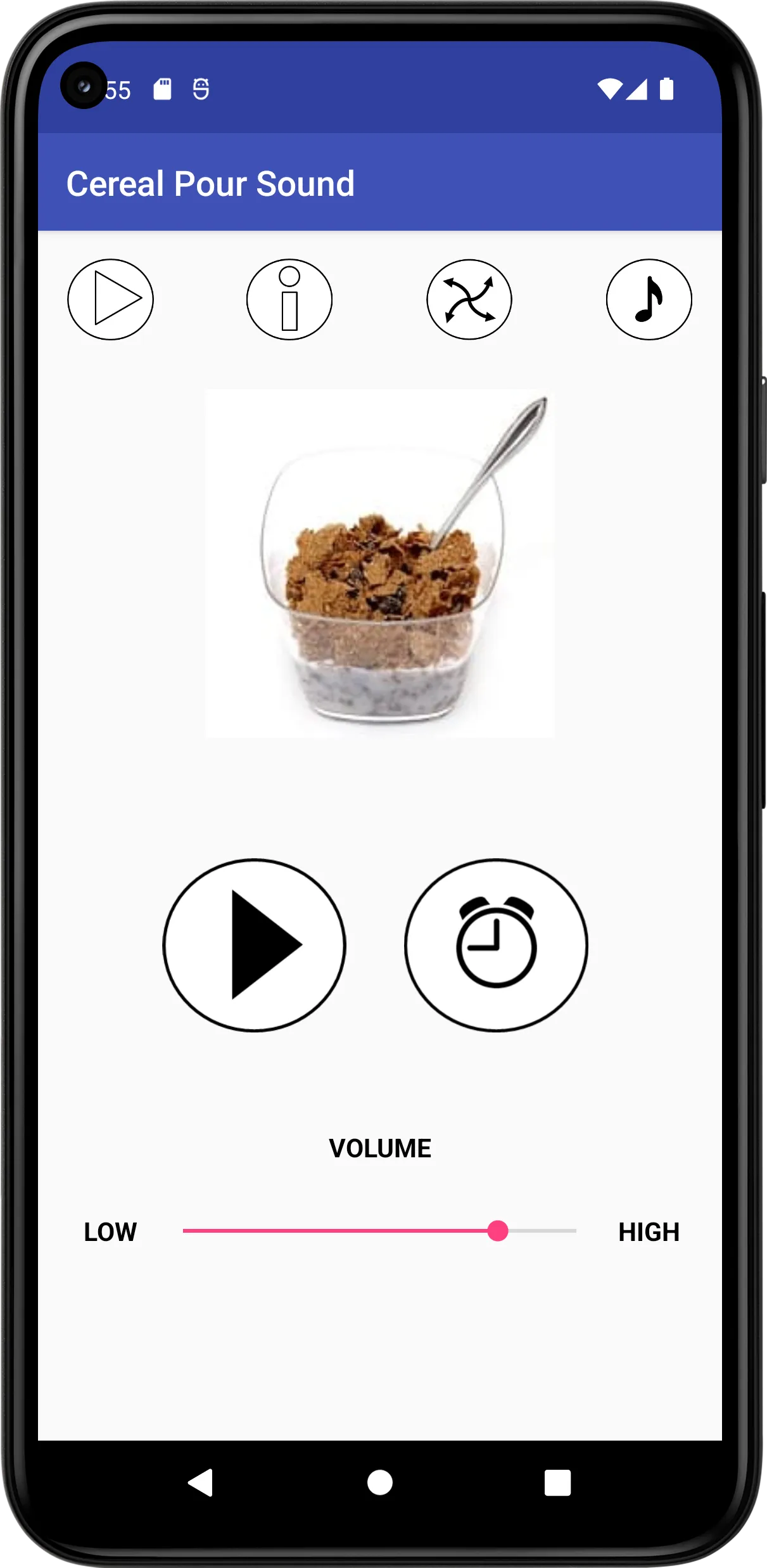 Cereal Pour Sound | Indus Appstore | Screenshot