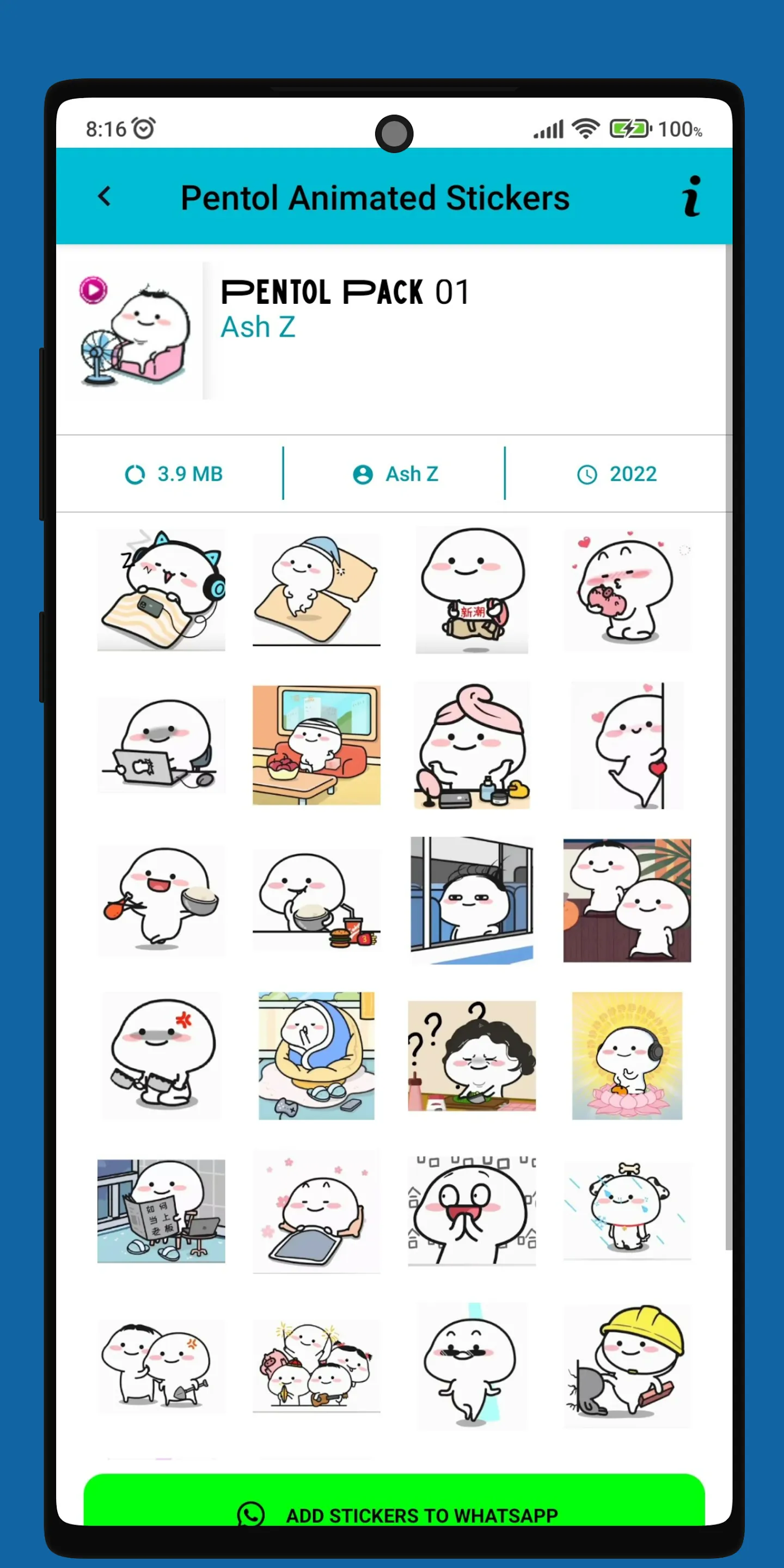 Pentol Animated Stickers | Indus Appstore | Screenshot