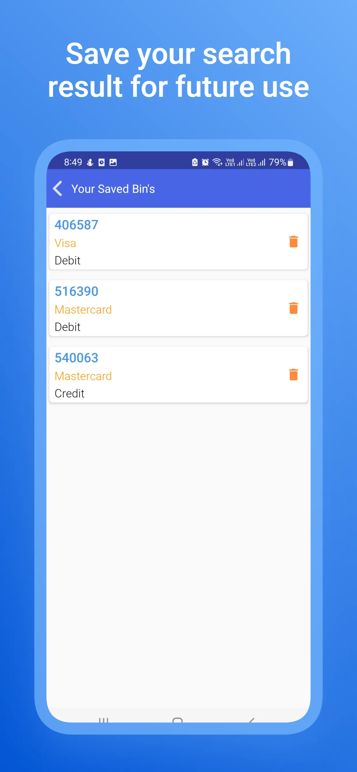 Cards Information Finder | Indus Appstore | Screenshot