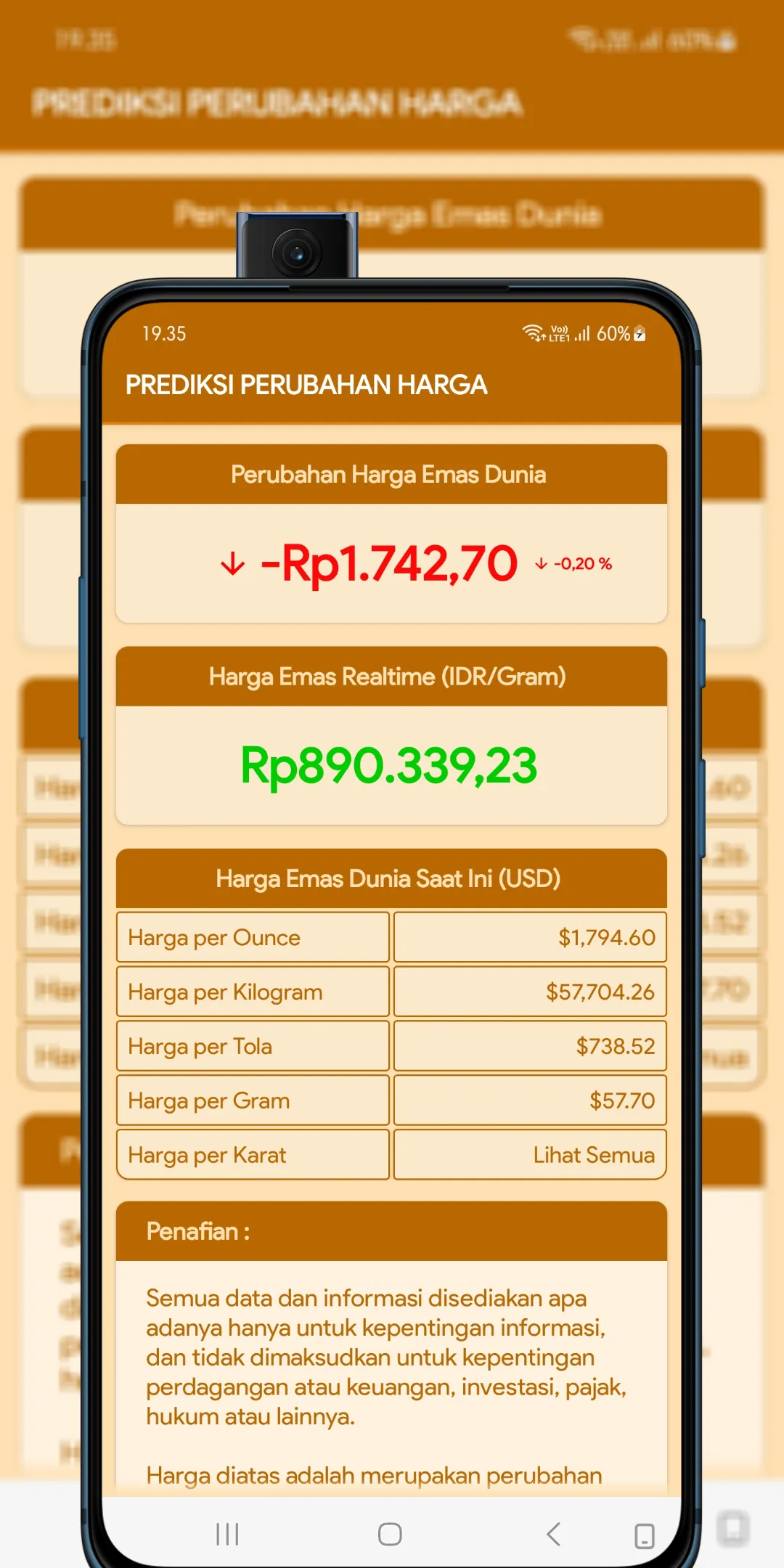 Harga Emas Harian (Realtime) | Indus Appstore | Screenshot