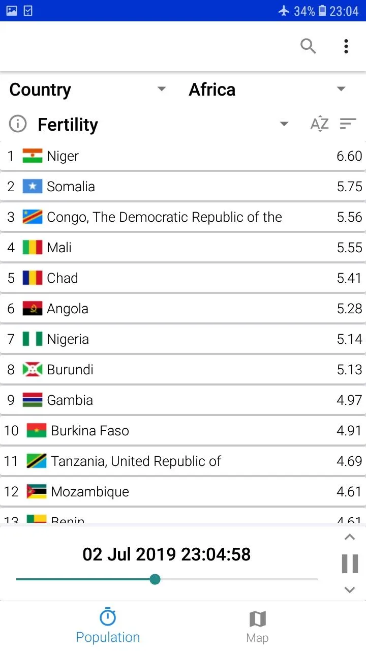 World Population Clock | Indus Appstore | Screenshot