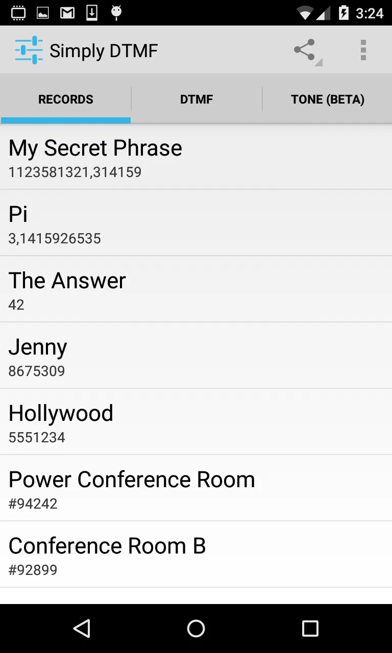 Simply DTMF Tone Generator | Indus Appstore | Screenshot