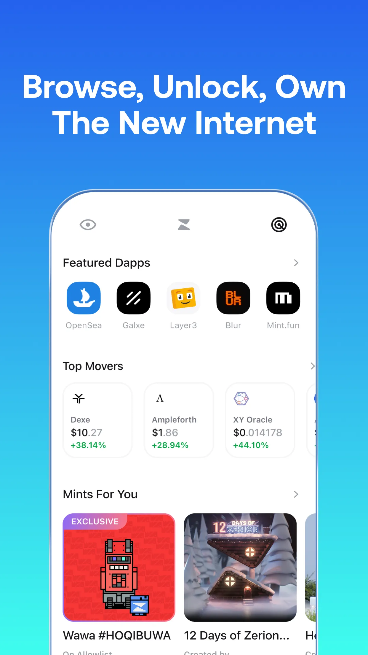 Zerion Wallet: Crypto & Web3 | Indus Appstore | Screenshot