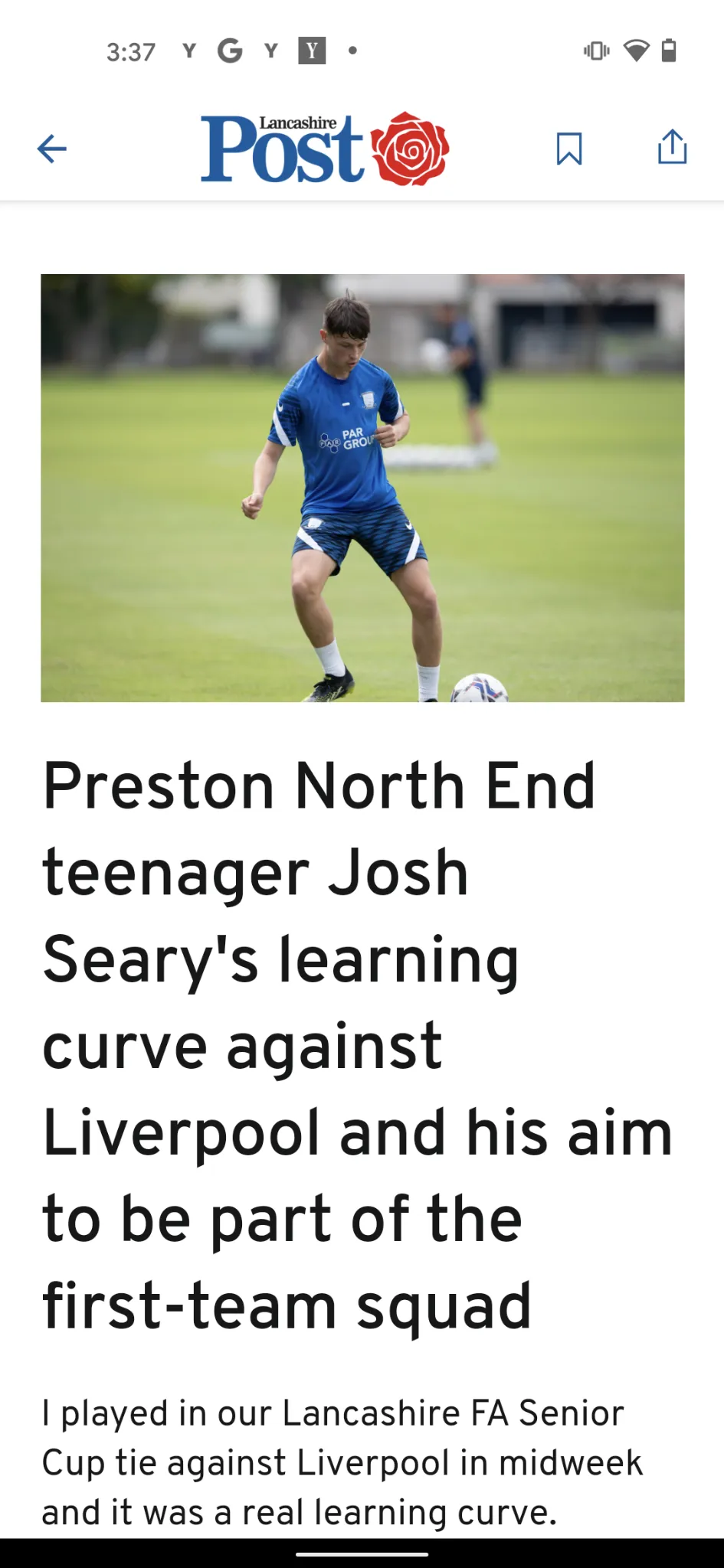 Lancashire Evening Post Paper | Indus Appstore | Screenshot