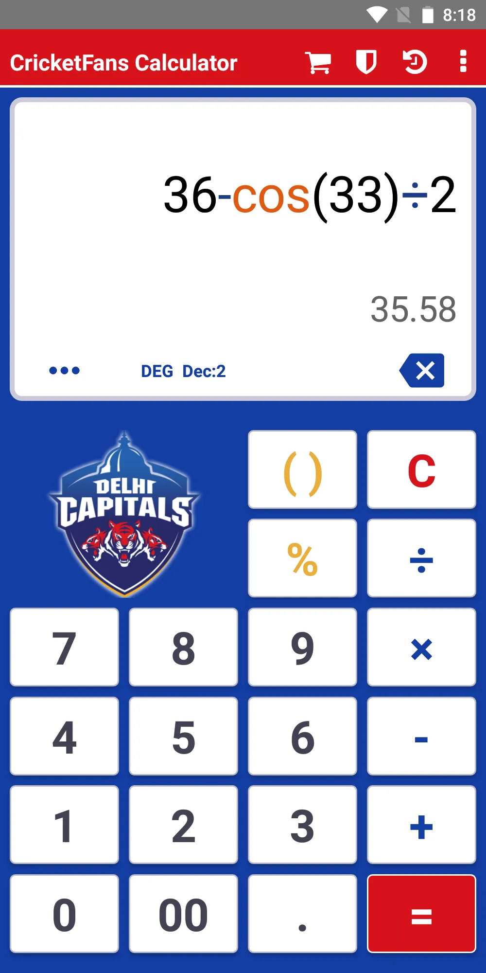 CricketFans Calculator | Indus Appstore | Screenshot