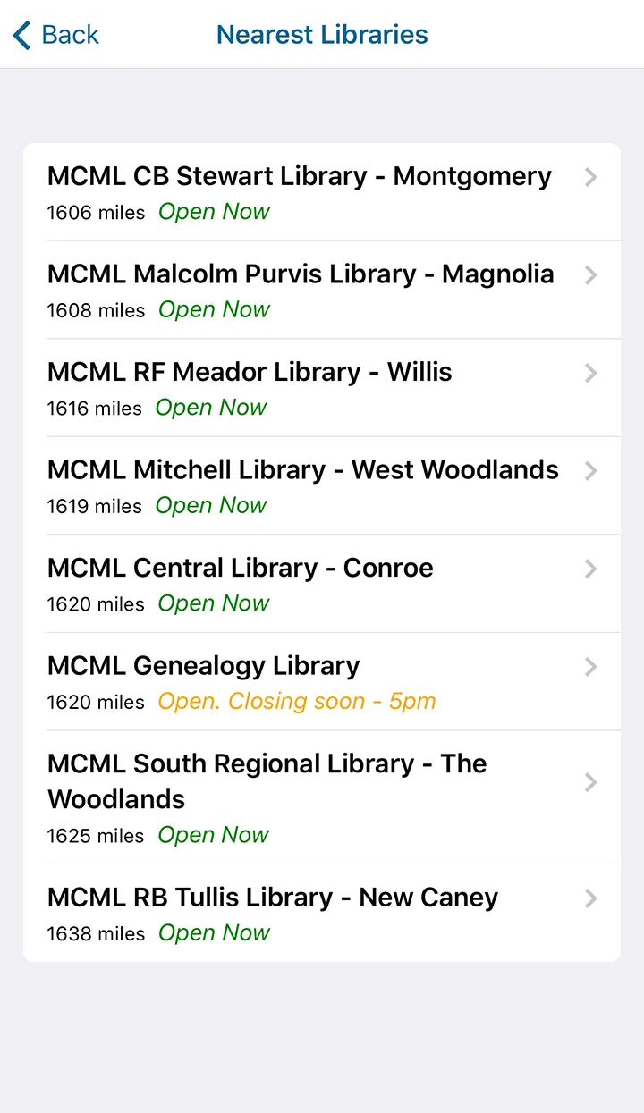 Montgomery County Memorial Lib | Indus Appstore | Screenshot