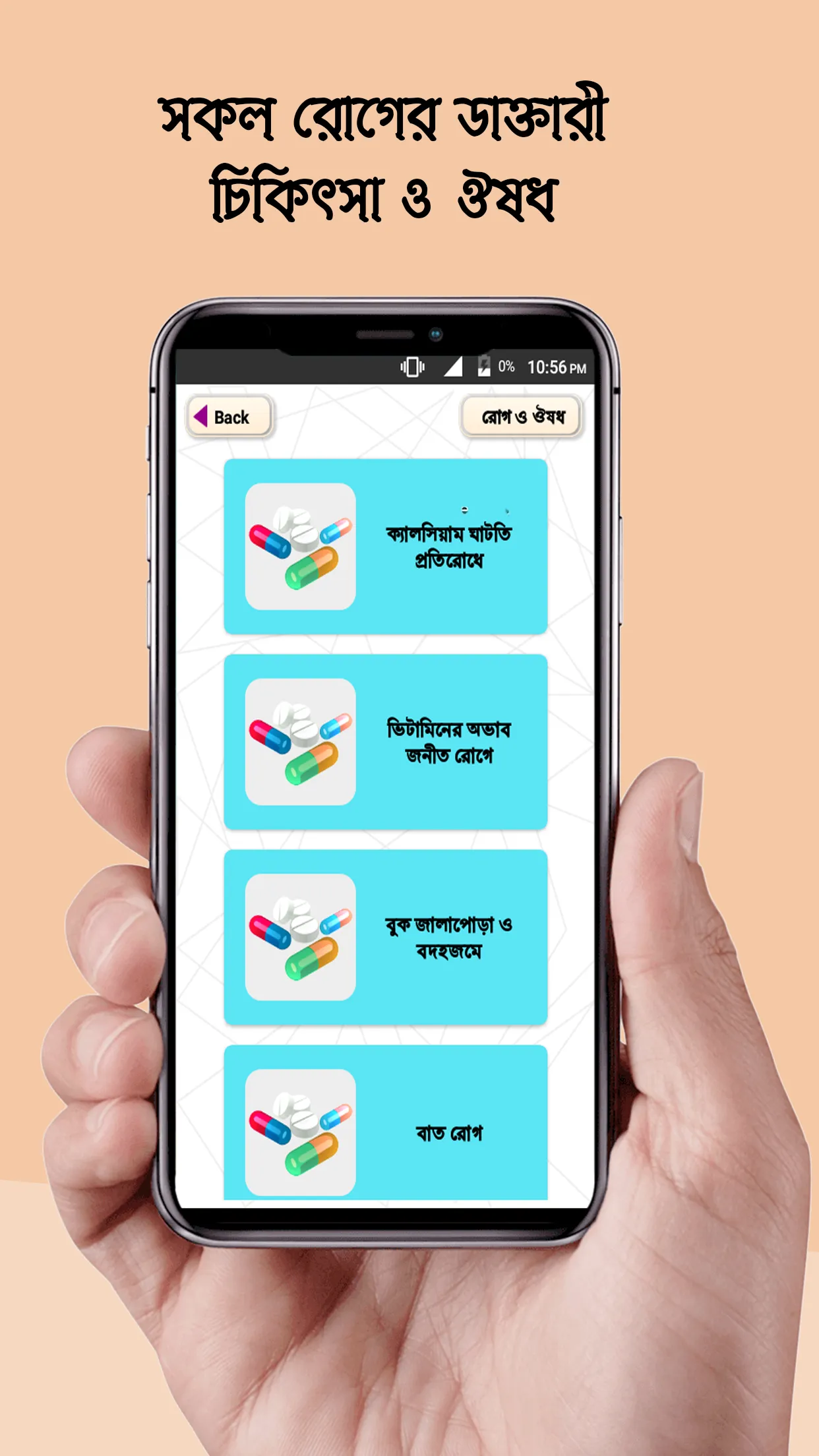 কোন রোগের কি ঔষধ রোগ ও ঔষধ | Indus Appstore | Screenshot