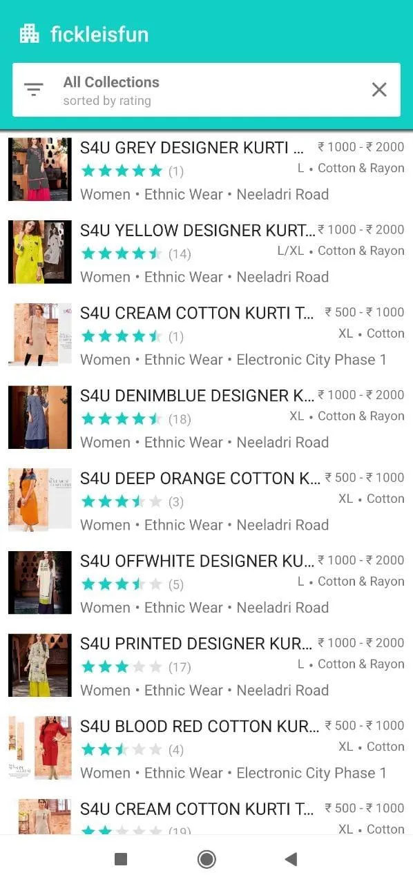 Fickleisfun Online Shopping Ap | Indus Appstore | Screenshot