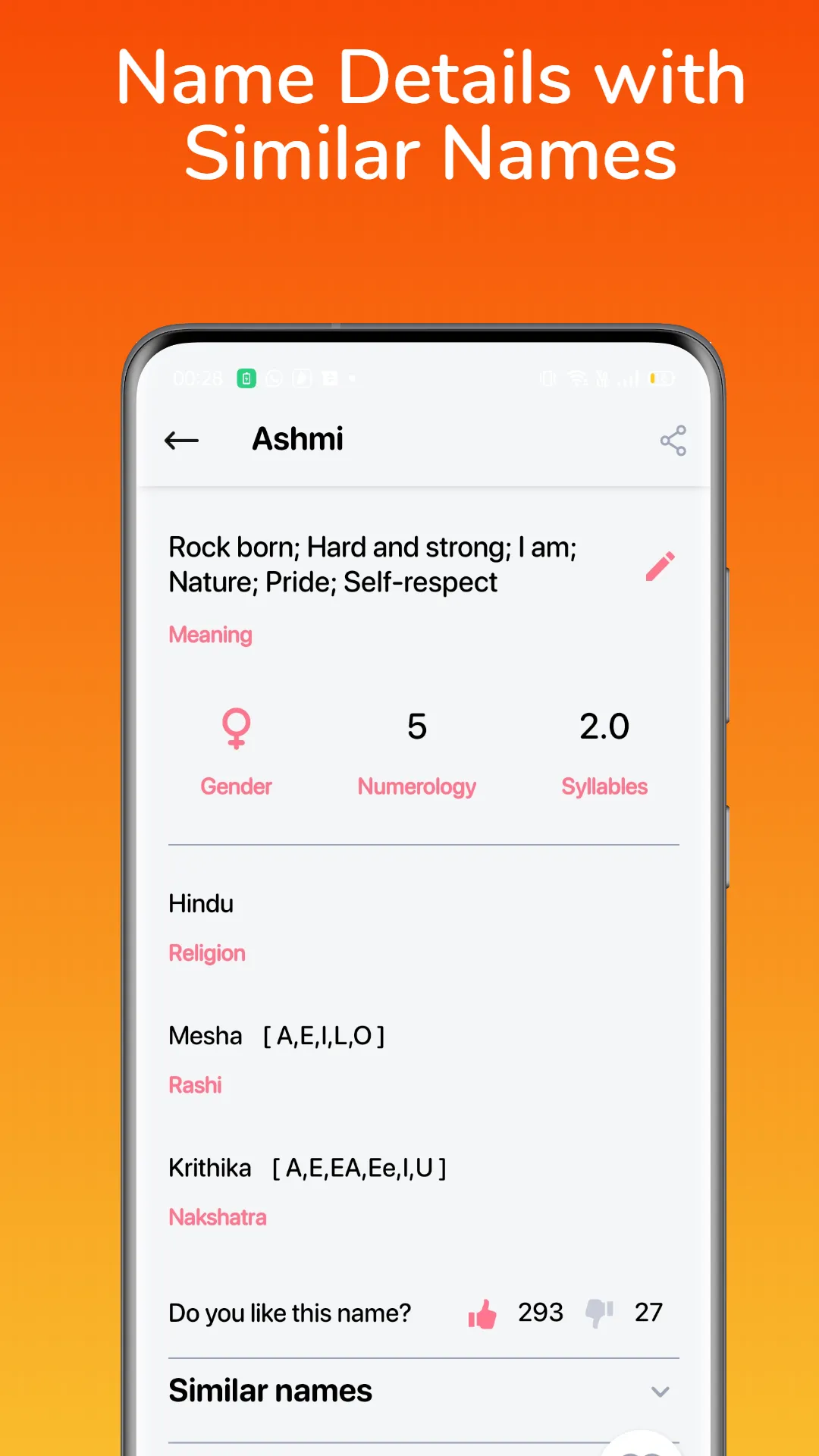 Best Indian Baby Names | Indus Appstore | Screenshot