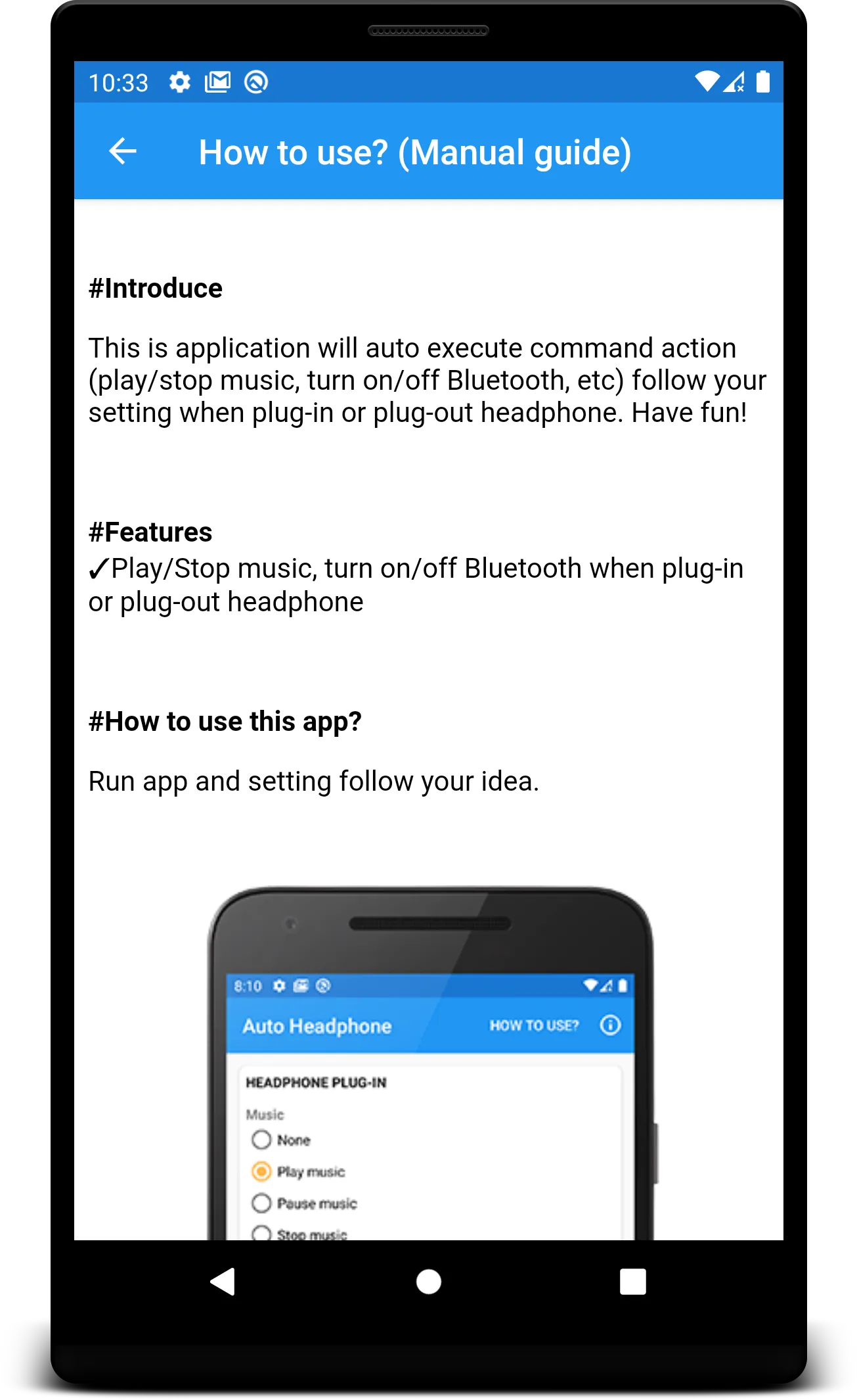 Auto Headphone | Indus Appstore | Screenshot