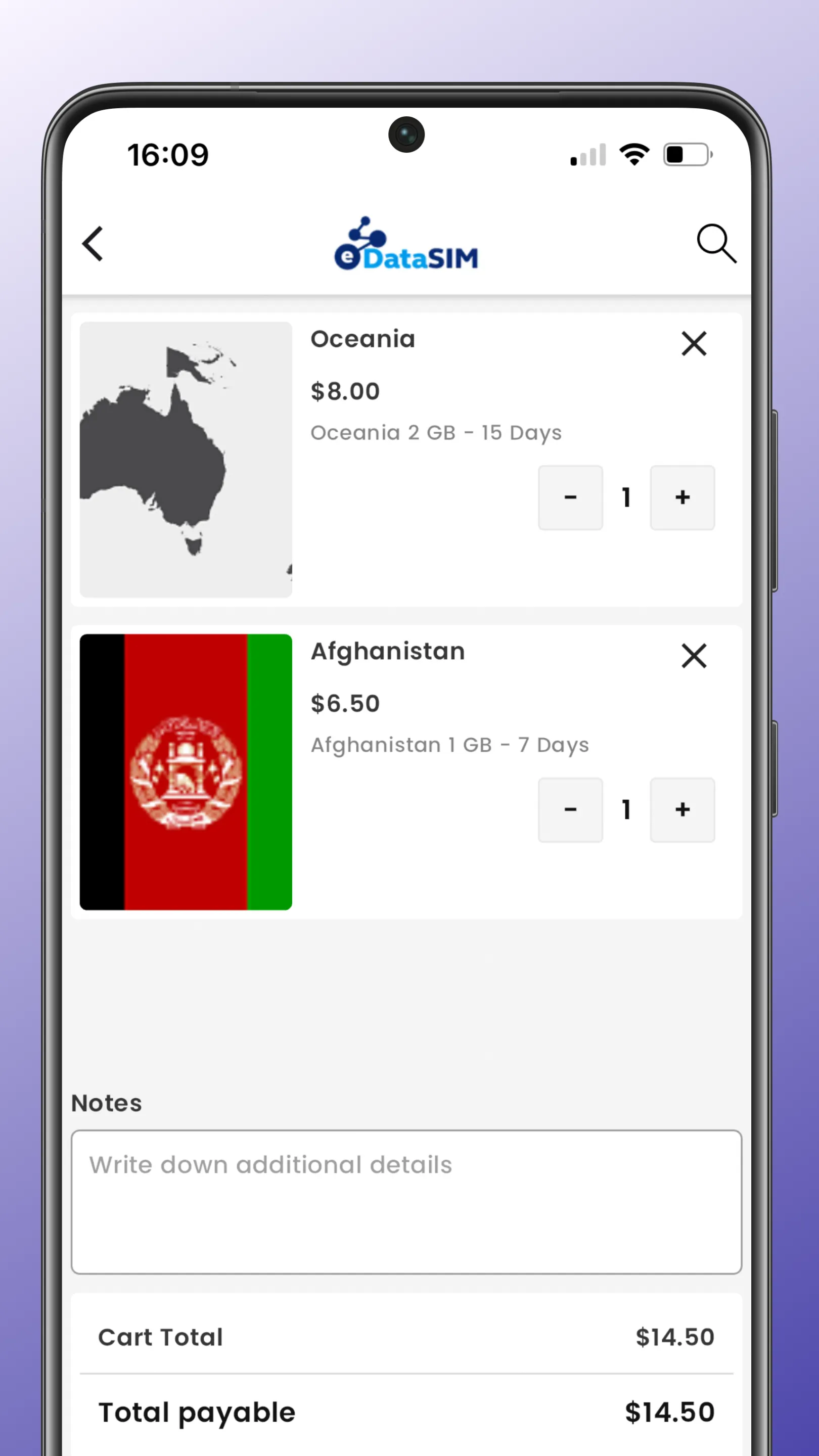 eDataSIM | Indus Appstore | Screenshot
