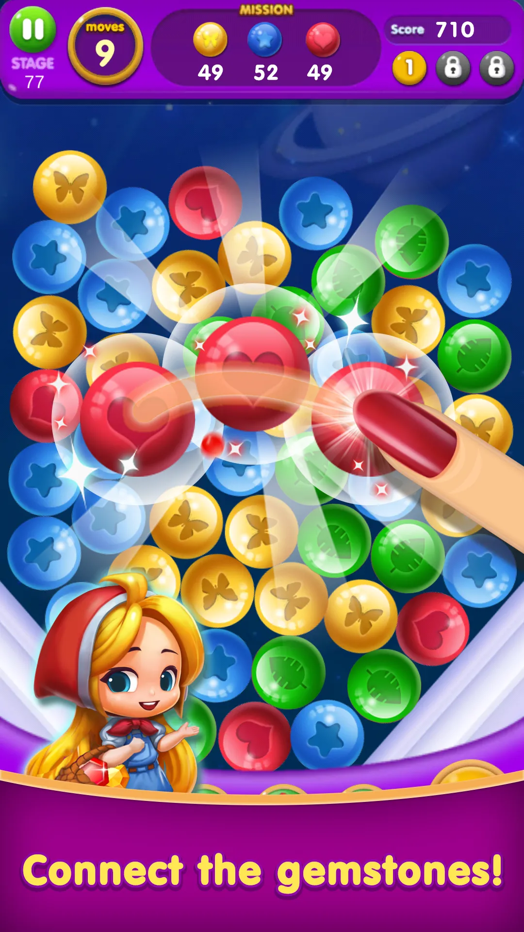 Jewel Stars-Link Puzzle Game | Indus Appstore | Screenshot