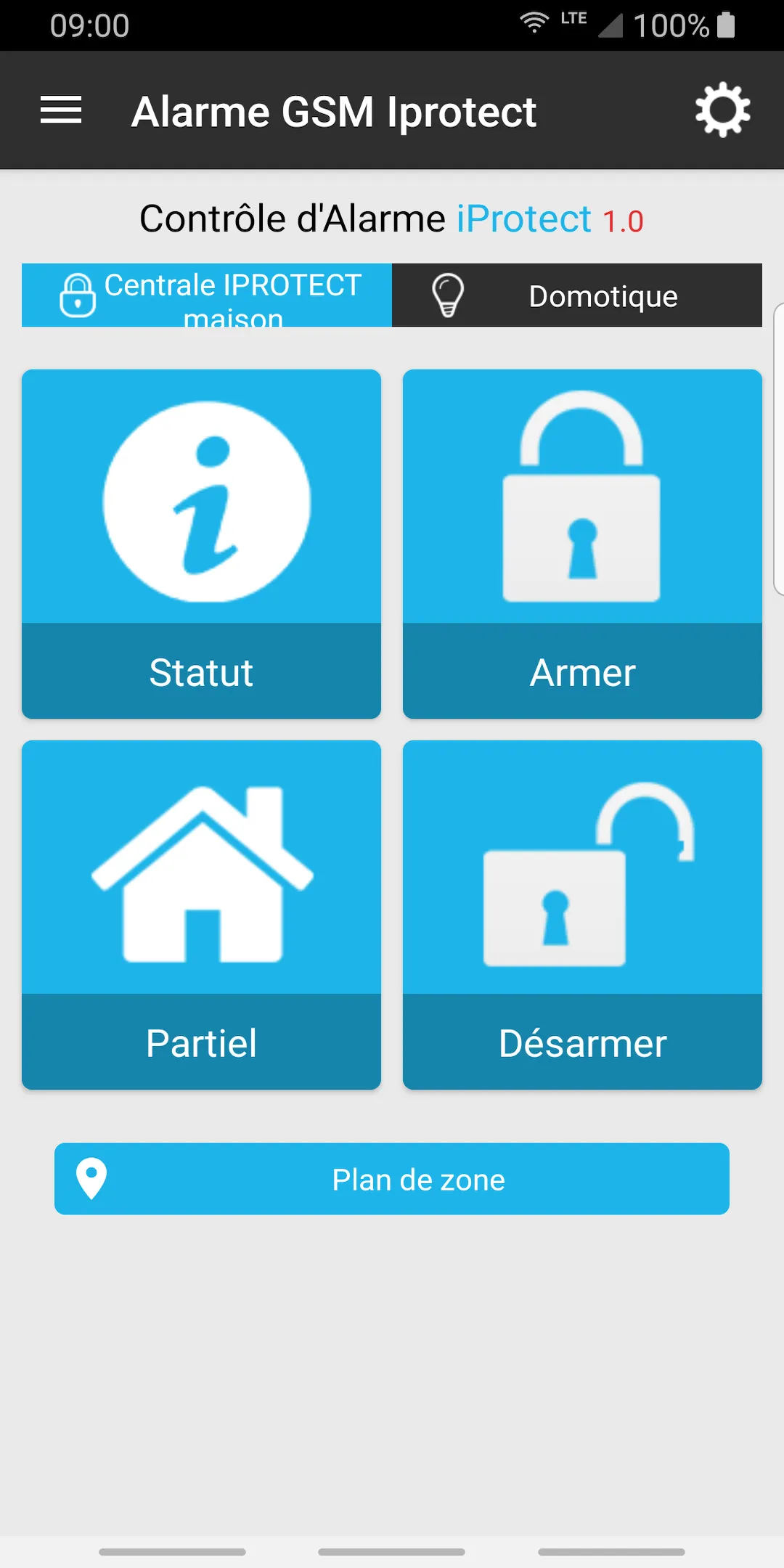 Alarme GSM Iprotect | Indus Appstore | Screenshot