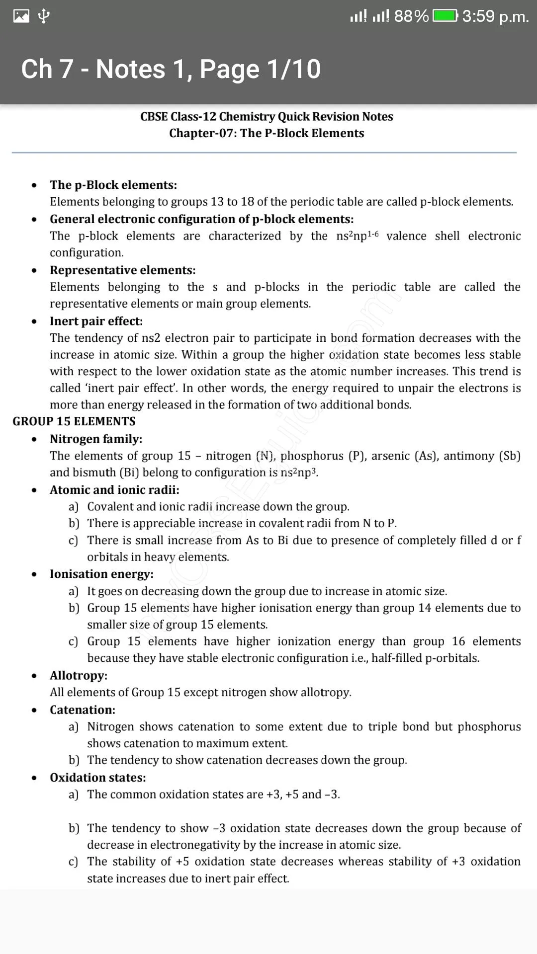 Class 12 Chemistry Notes | Indus Appstore | Screenshot