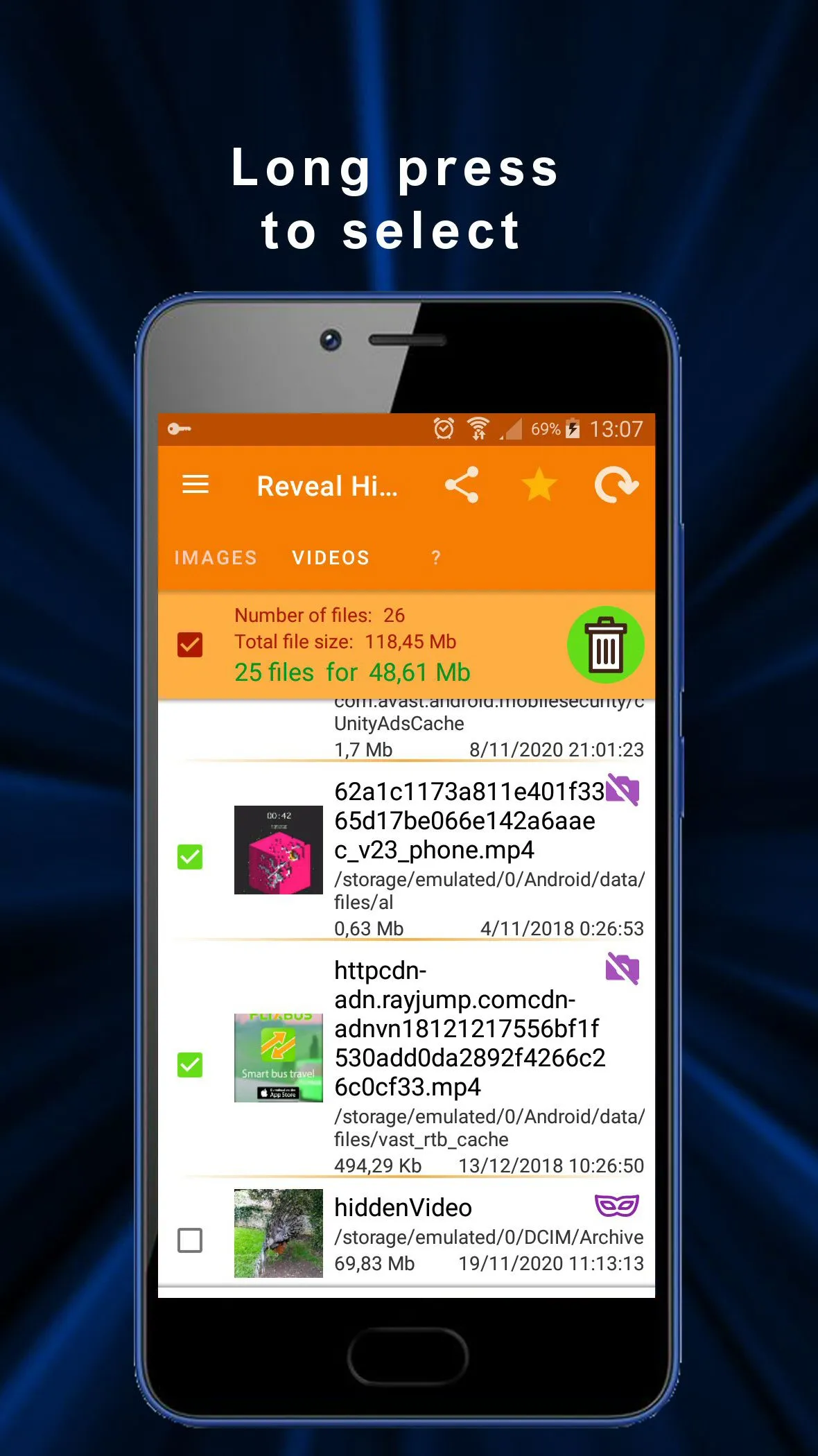 Reveal Hidden Media | Indus Appstore | Screenshot