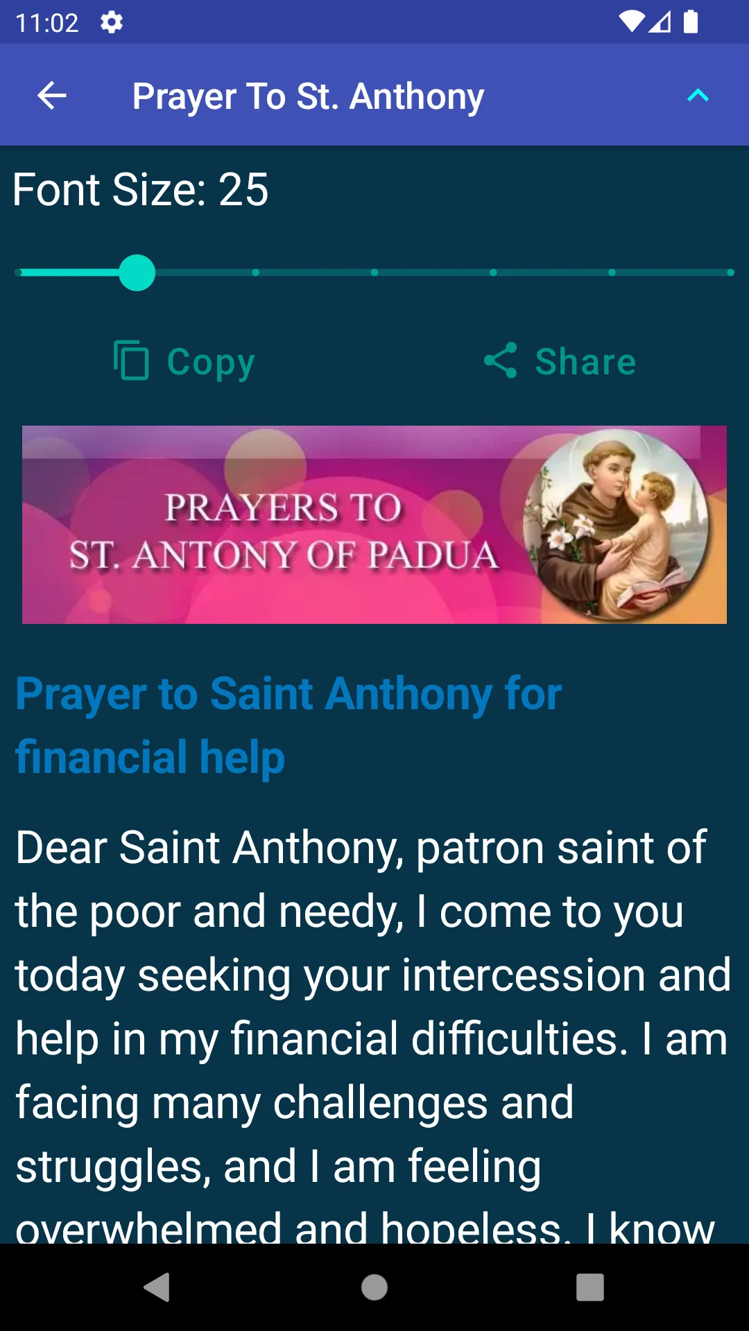 St Anthony Novena Prayers | Indus Appstore | Screenshot