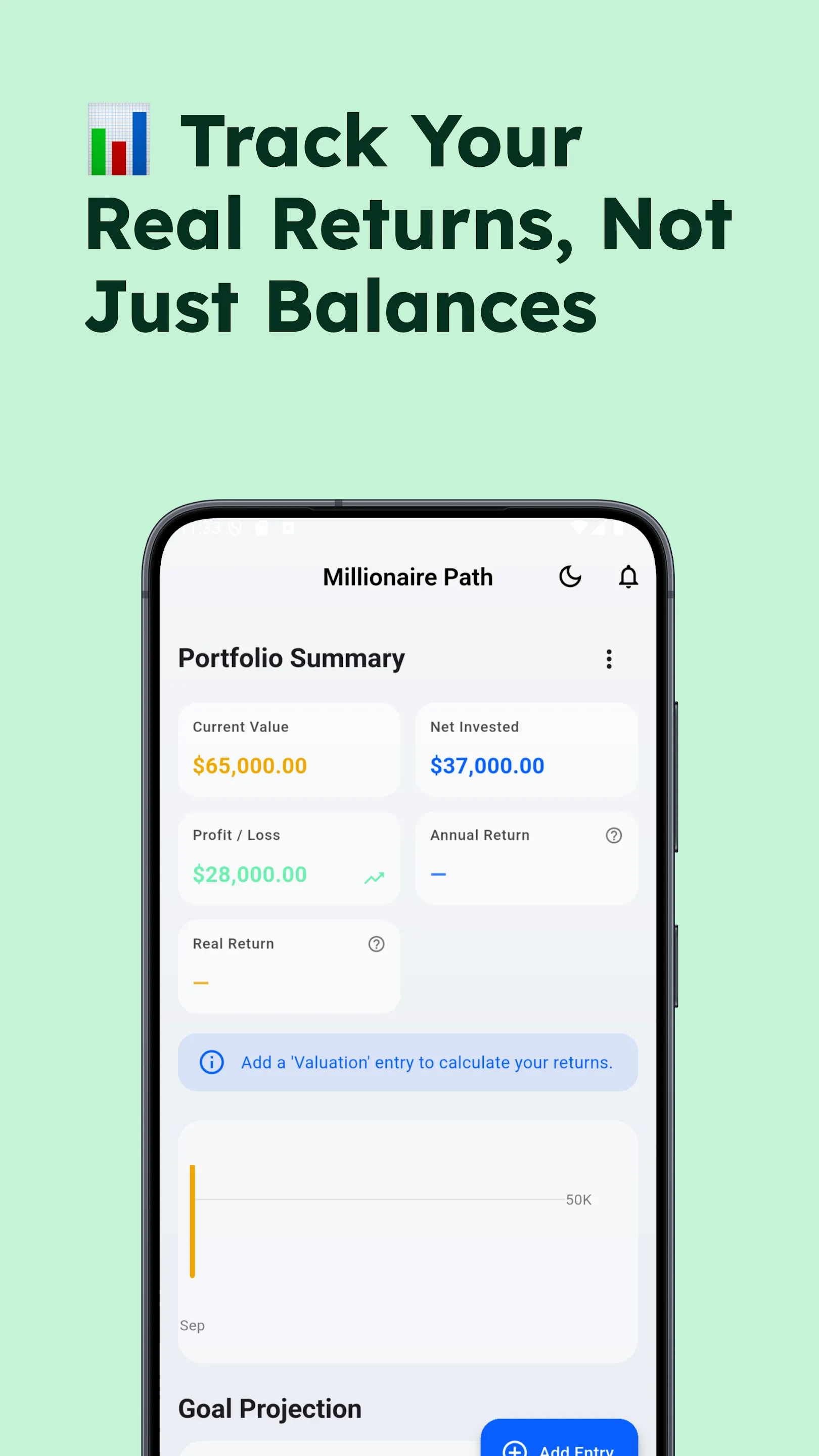 Goal Planner & Invest Tracker | Indus Appstore | Screenshot