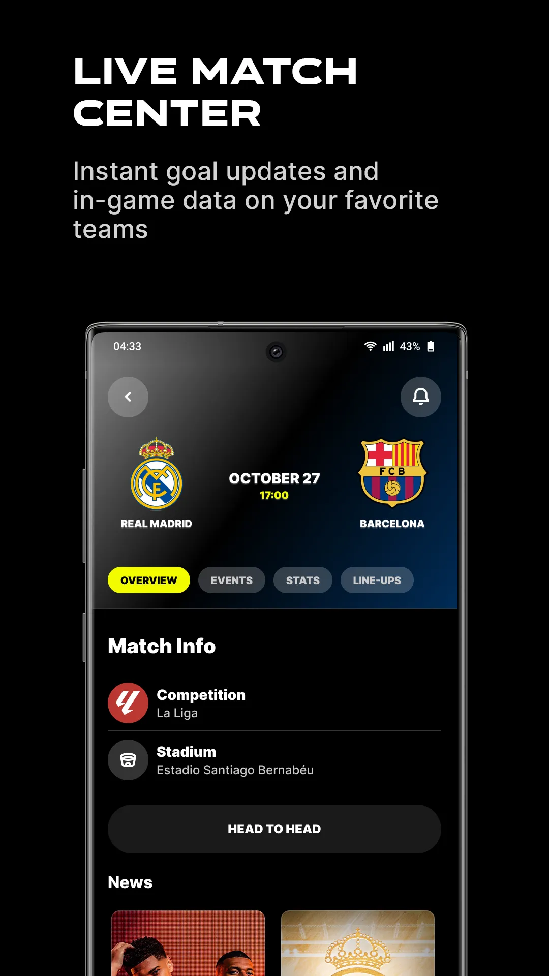 433 | The Home of Football | Indus Appstore | Screenshot