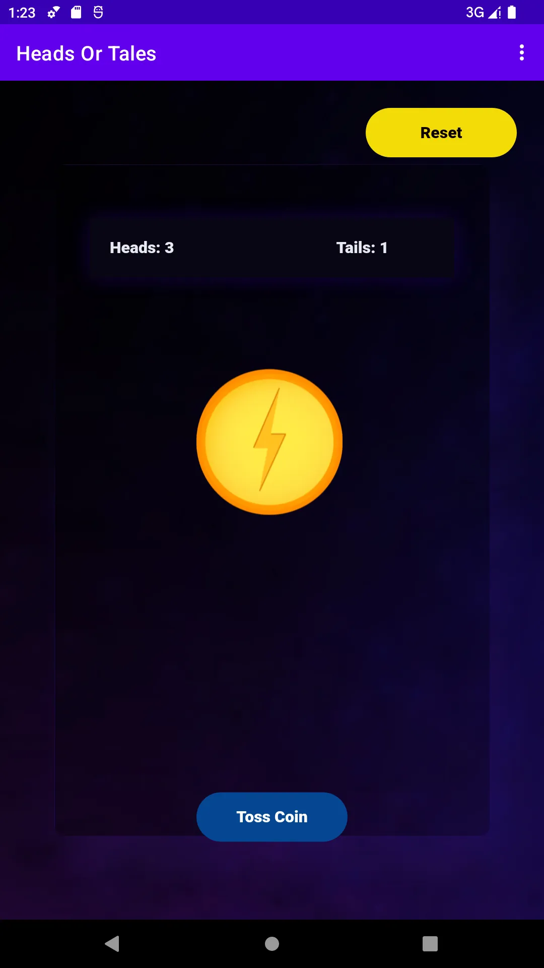Coin Toss (heads or tails) | Indus Appstore | Screenshot