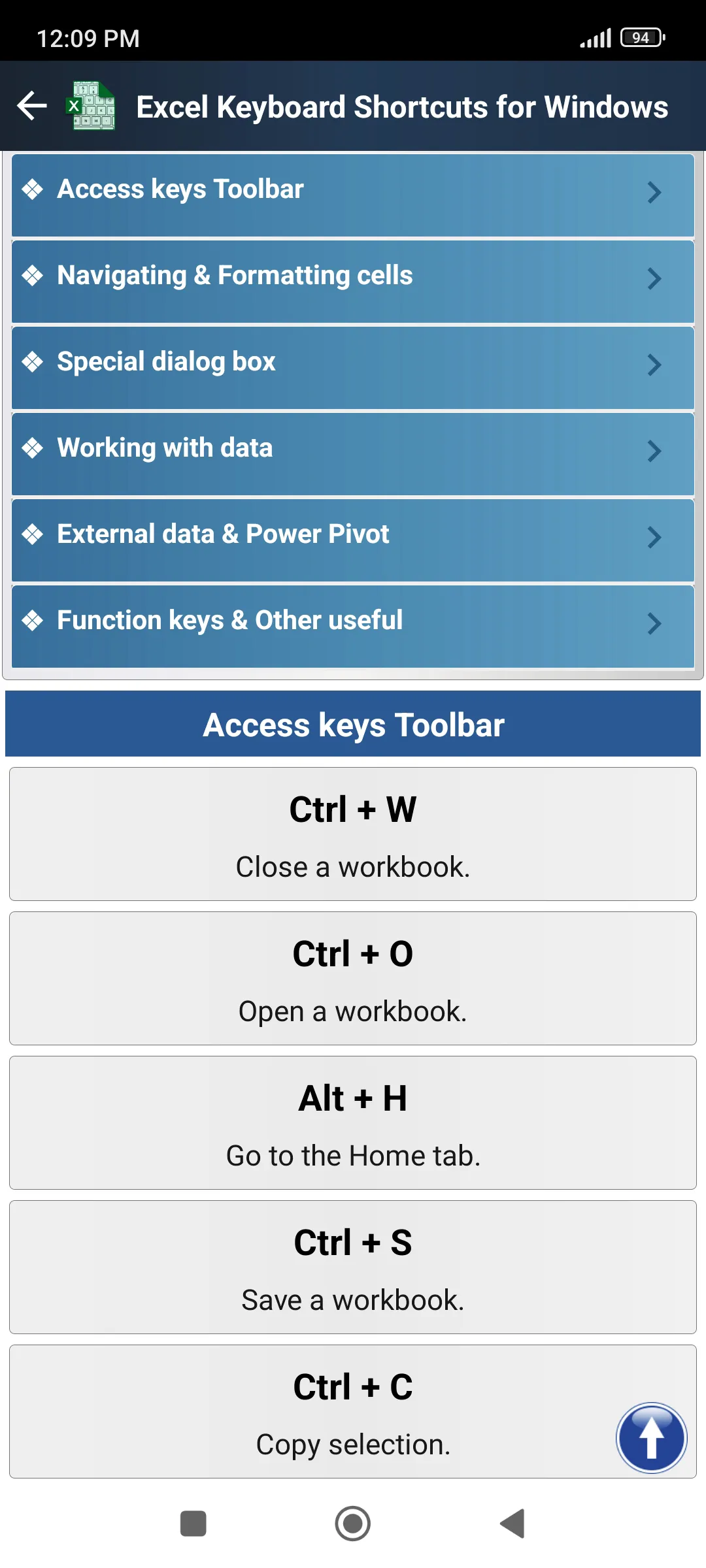 Keyboard Shortcuts all in one | Indus Appstore | Screenshot