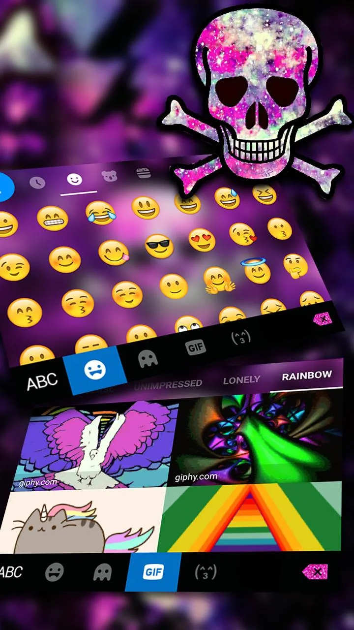 Galaxy Skull Theme | Indus Appstore | Screenshot