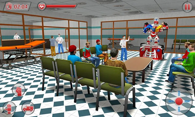 Ambulance Robot City Rescue | Indus Appstore | Screenshot