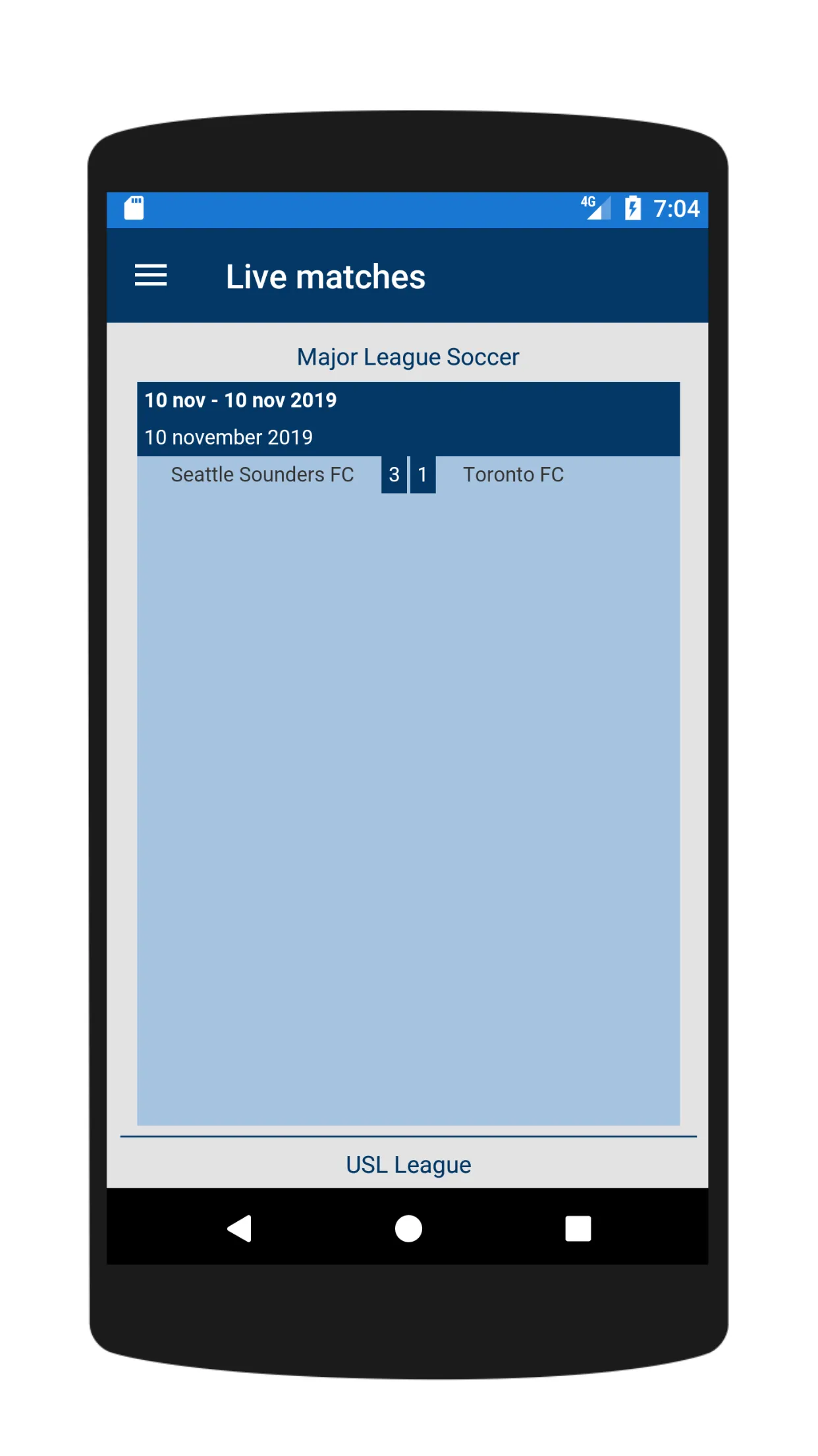 American Soccer Live | Indus Appstore | Screenshot