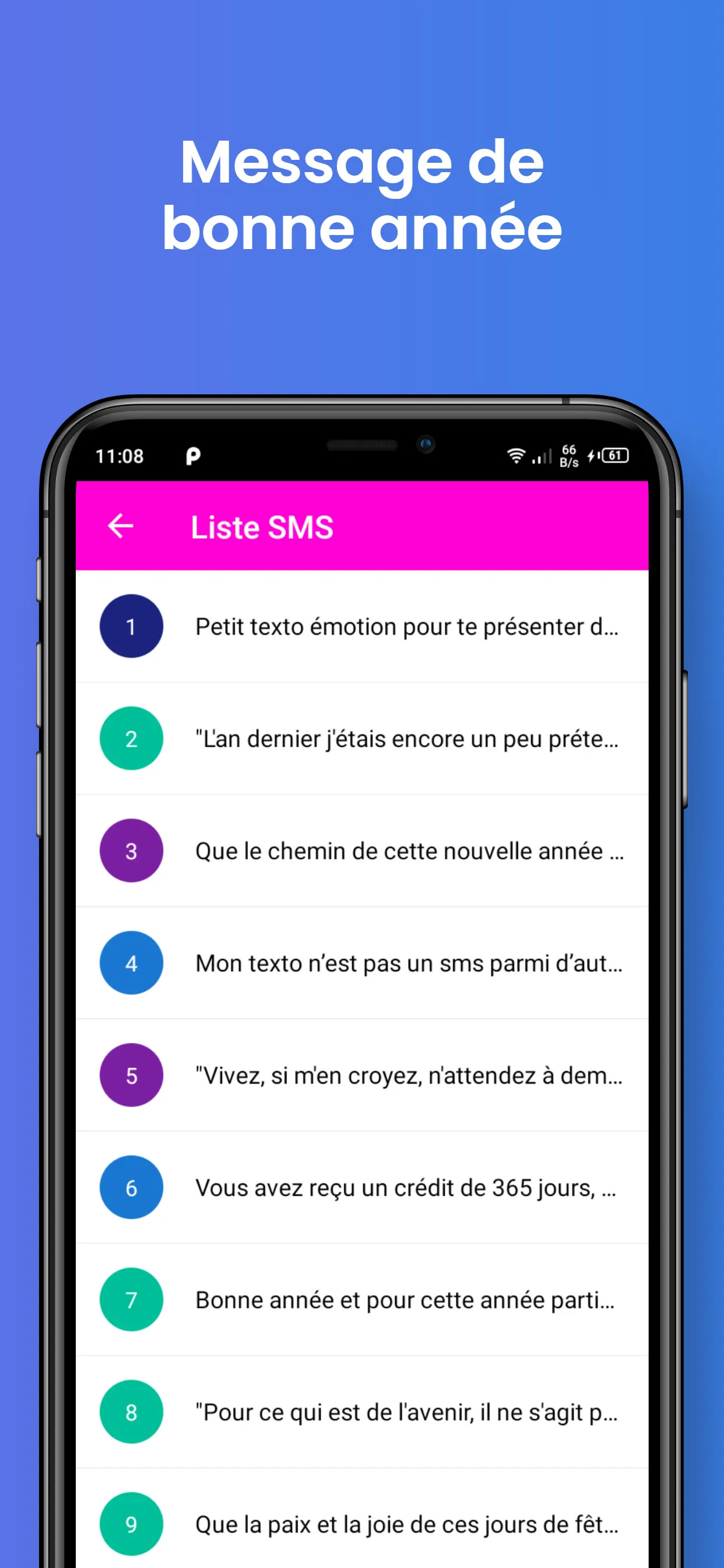 Message de bonne année 2025 | Indus Appstore | Screenshot