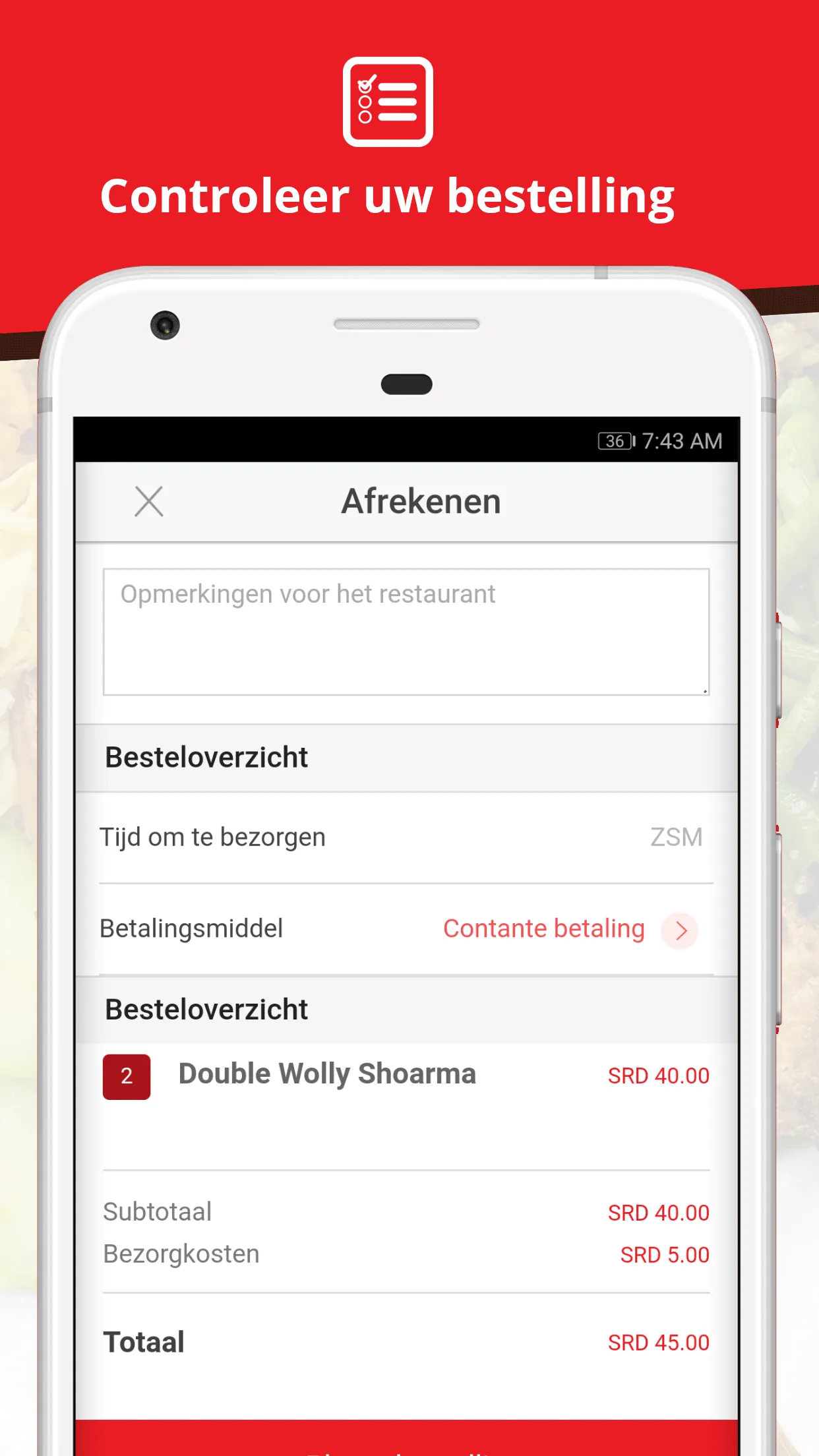 FoodDelivery in Suriname | Indus Appstore | Screenshot