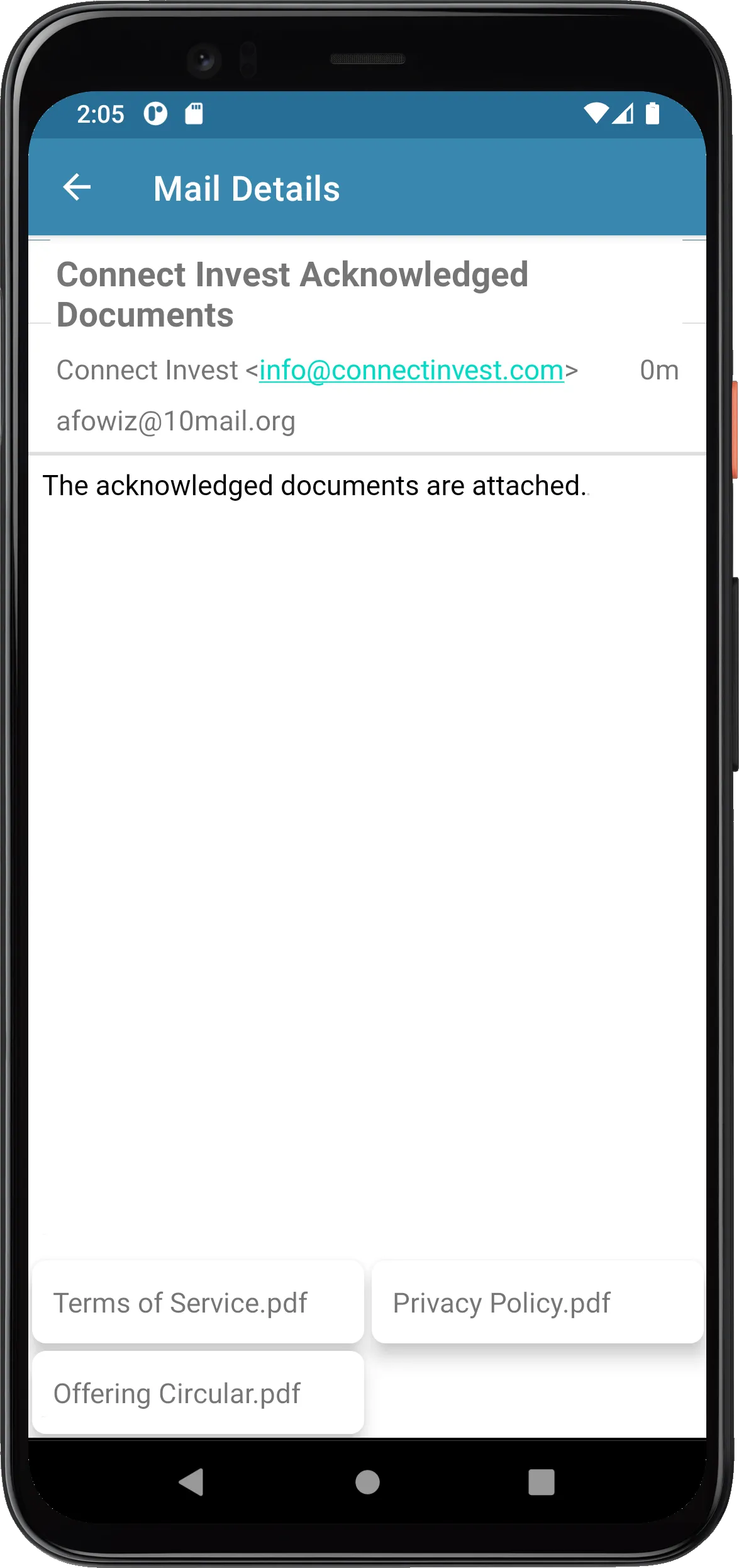 DropMail Temporary 10min Mail | Indus Appstore | Screenshot