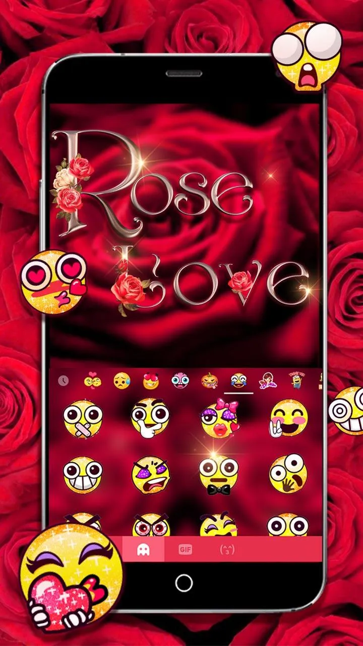 Rose Love Keyboard Theme | Indus Appstore | Screenshot