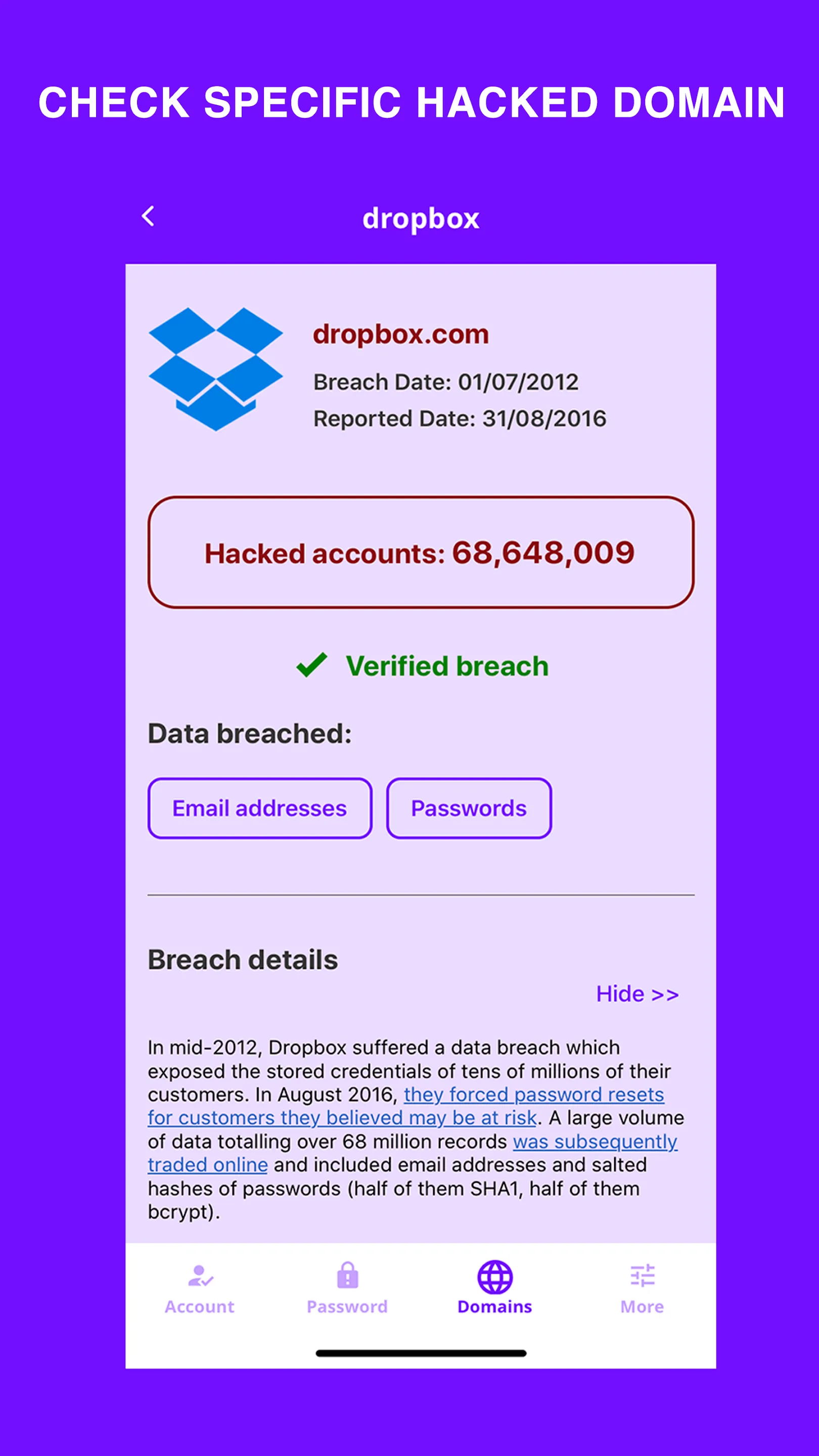 Spamlock - Data Breach Check | Indus Appstore | Screenshot