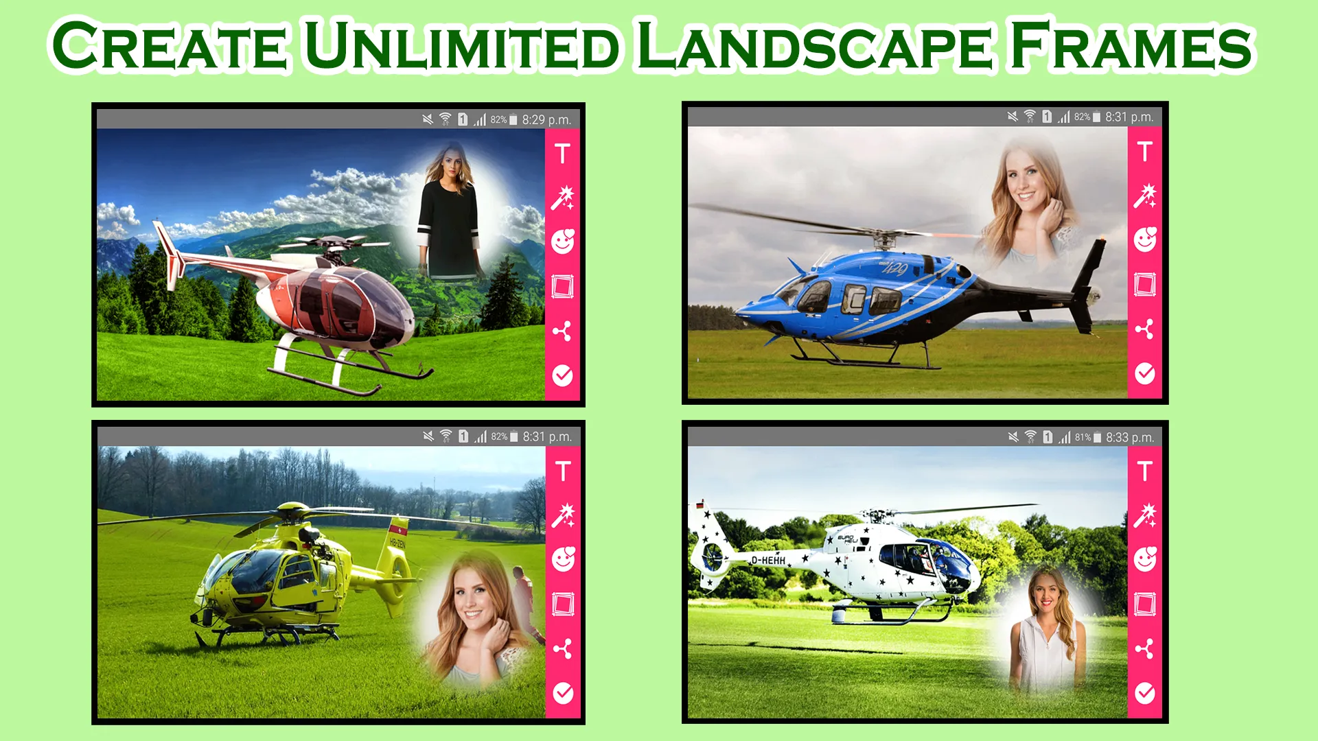 Helicopter Photo Frames | Indus Appstore | Screenshot