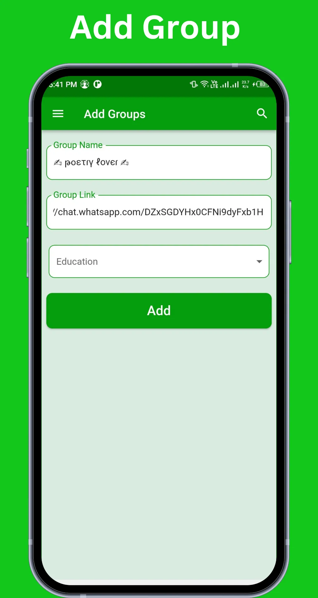 Social Groups Links Add Groups | Indus Appstore | Screenshot