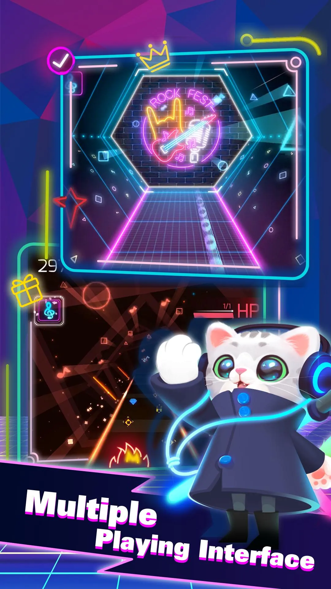 Sonic Cat - Slash the Beats | Indus Appstore | Screenshot