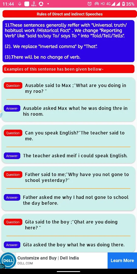 direct indirect speech app | Indus Appstore | Screenshot