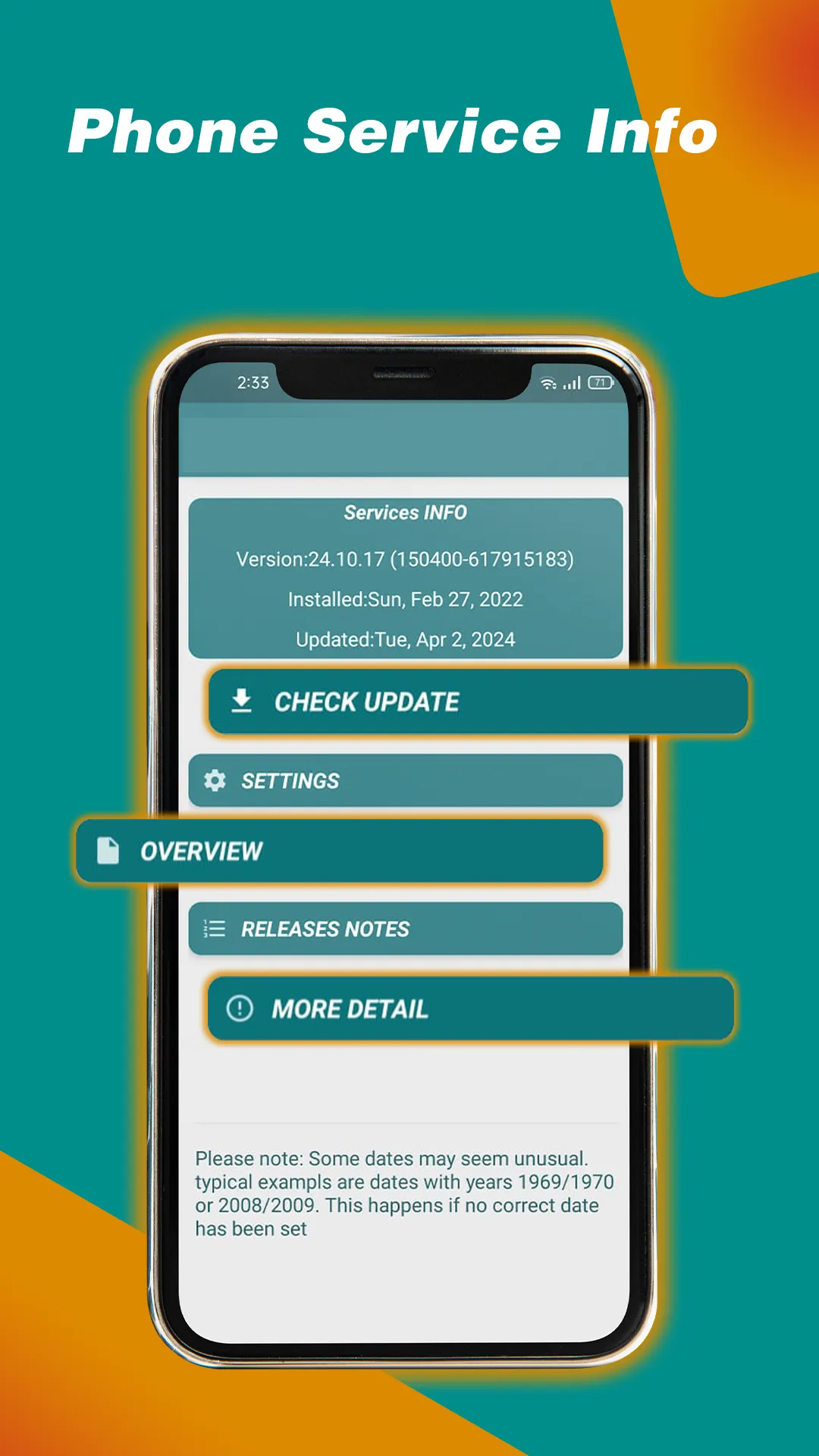 Services Update Info | Indus Appstore | Screenshot