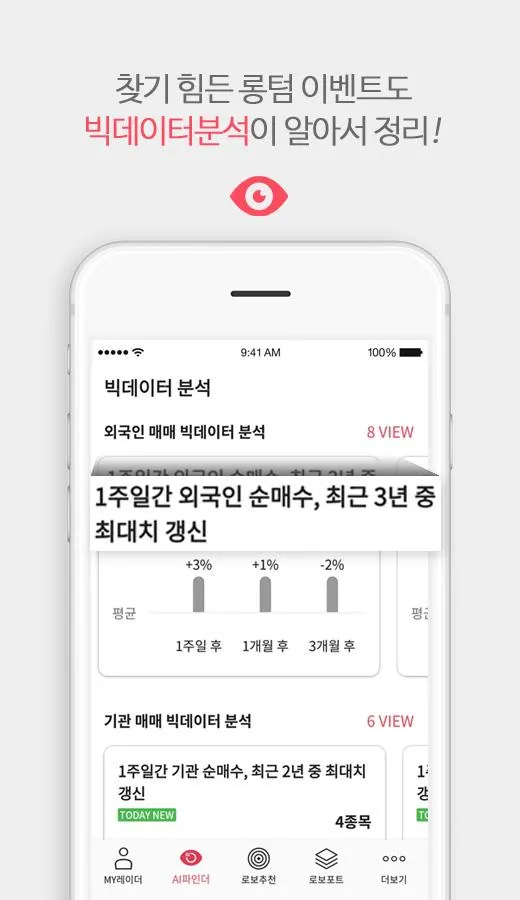 레이더스탁-AI 증권앱, 5가지 인공지능의 종목관리와  | Indus Appstore | Screenshot